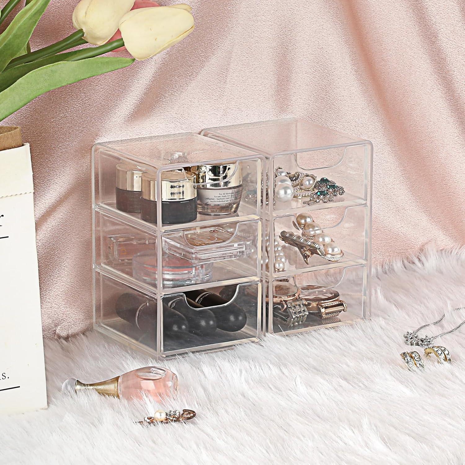 Organizador de Escritorio Acrílico BTSKY 3 Cajones 7.9x8.9x13cm