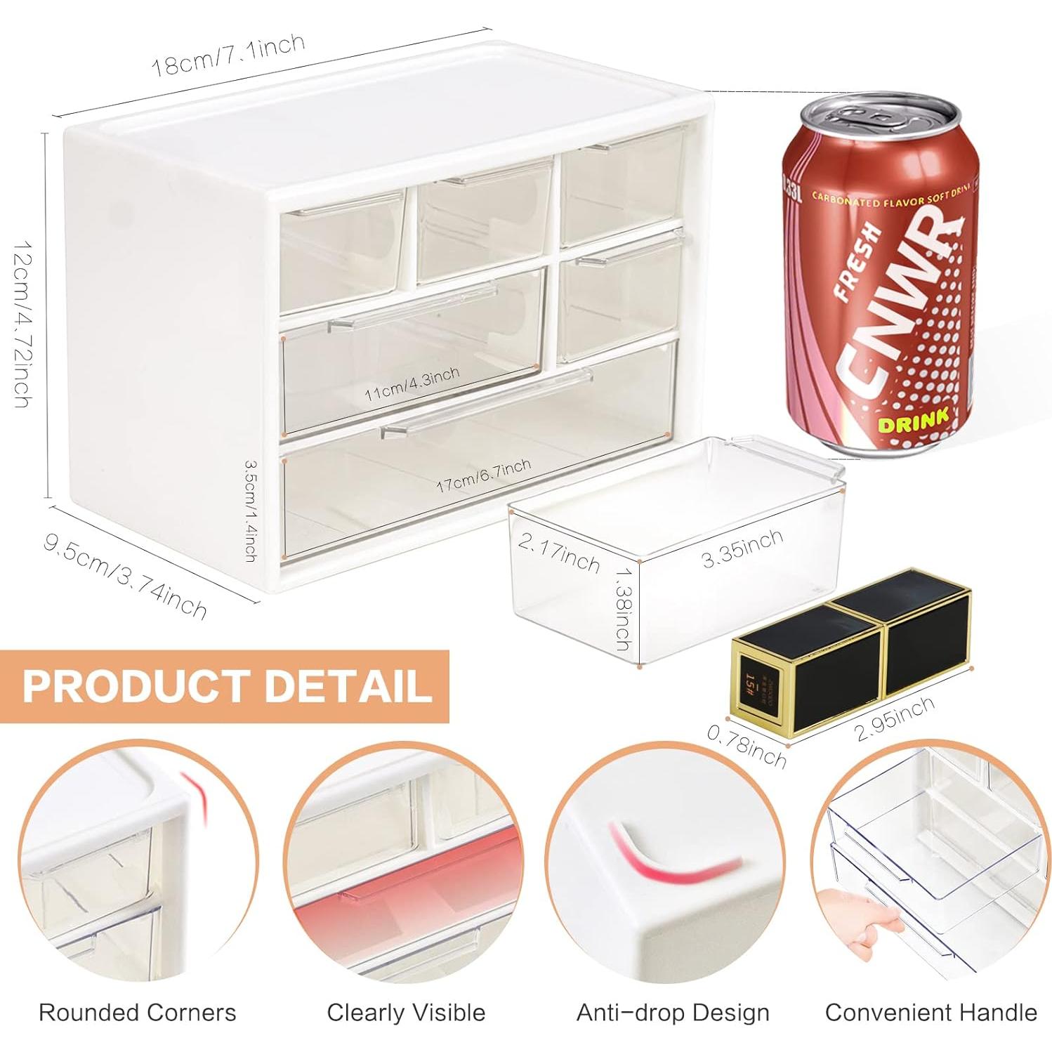 Organizador de Escritorio FODIENS Mini 6 Cajones Blanco