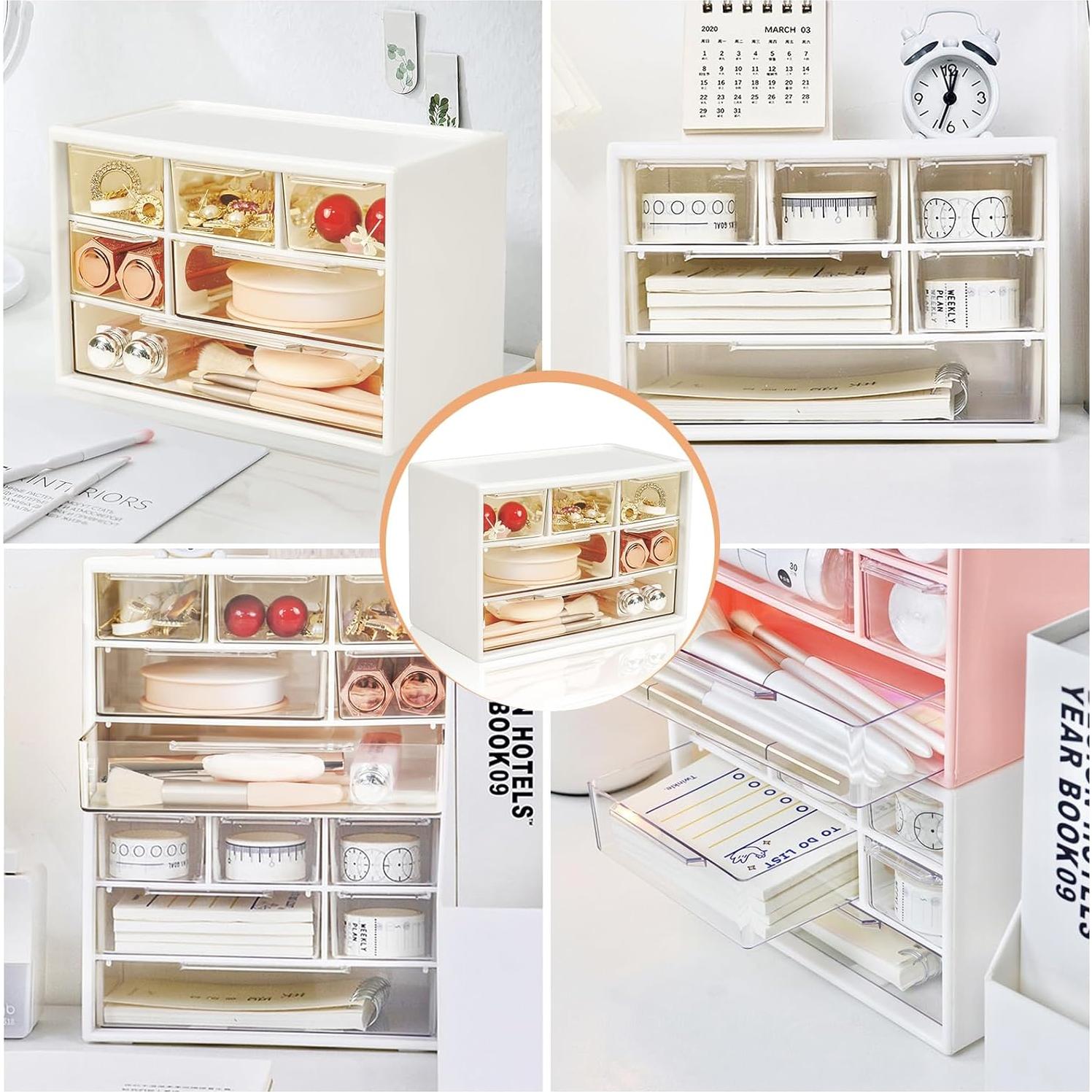 Organizador de Escritorio FODIENS Mini 6 Cajones Blanco