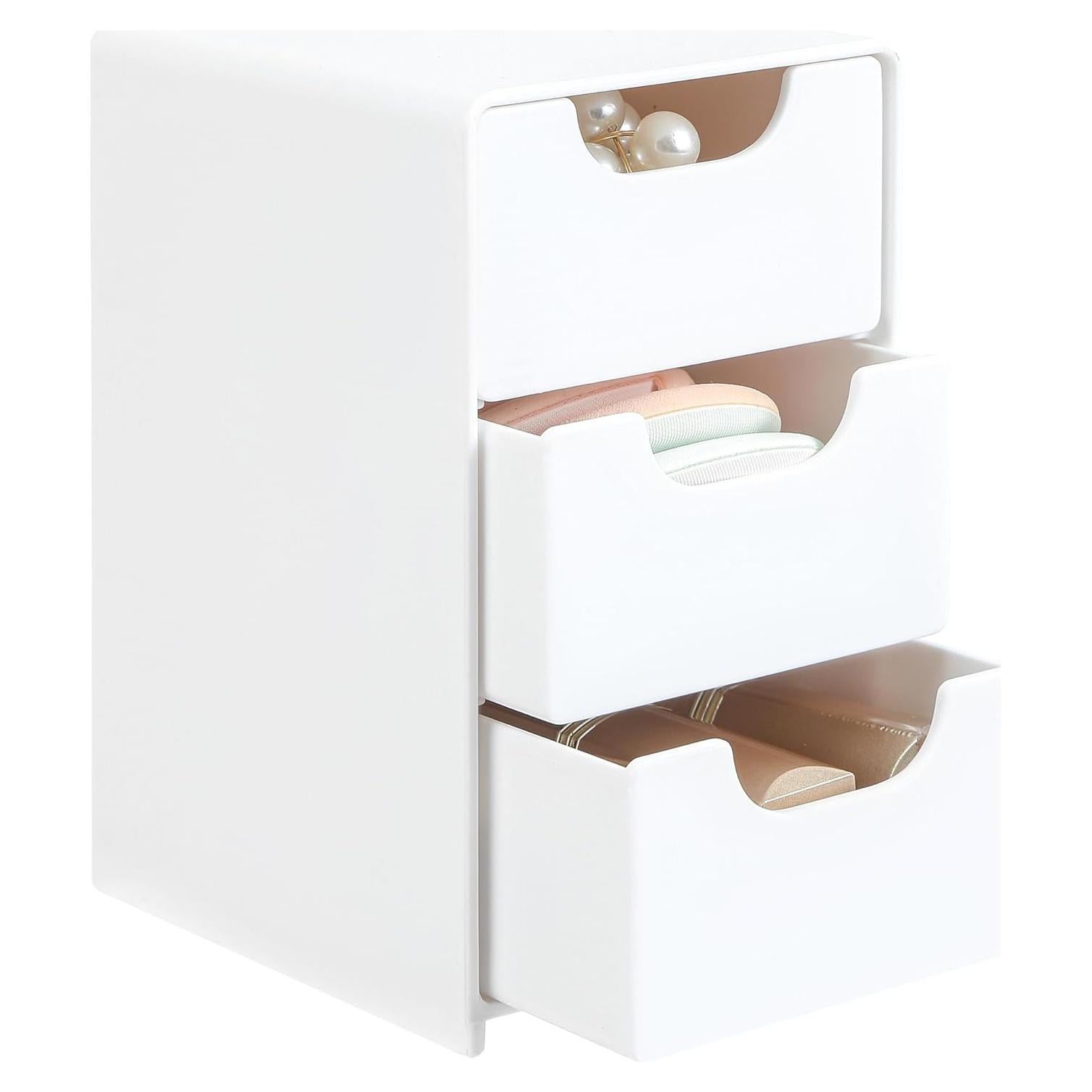 Organizador de Cajones Imakmasion Blanco 3 Cajones 7.9x8.9x13 cm