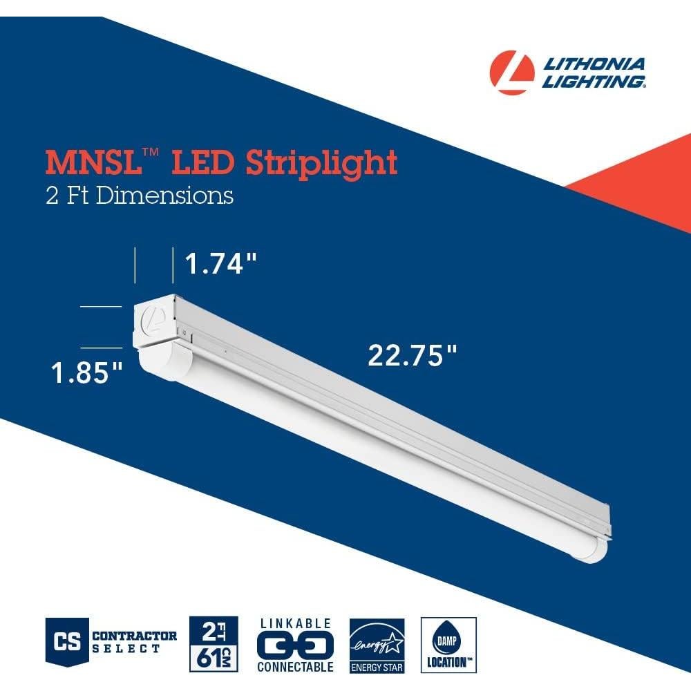 Luz de Techo LED Lithonia 2 Pies 120V Blanca Fría 4000K