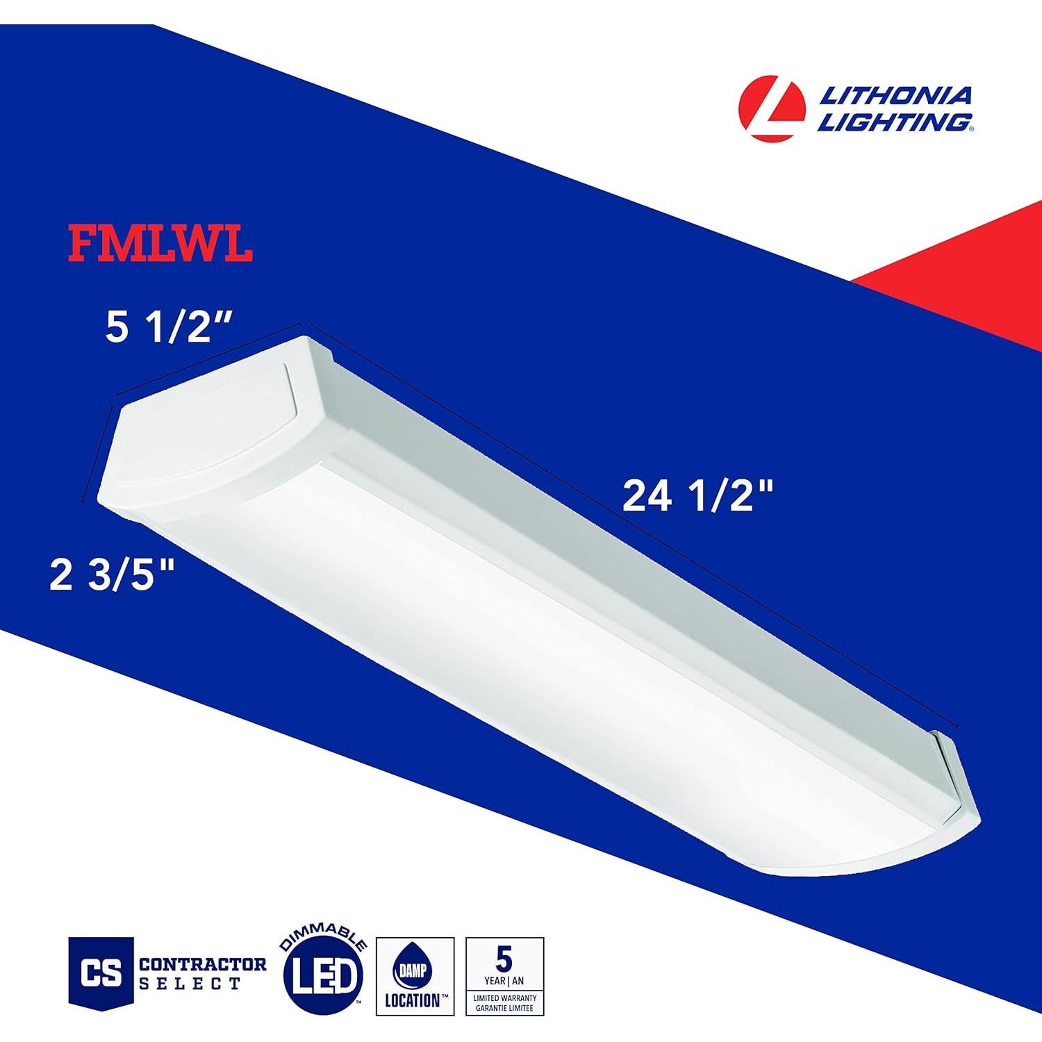 Luz LED de Techo Lithonia Lighting 61 cm 4000K 120V