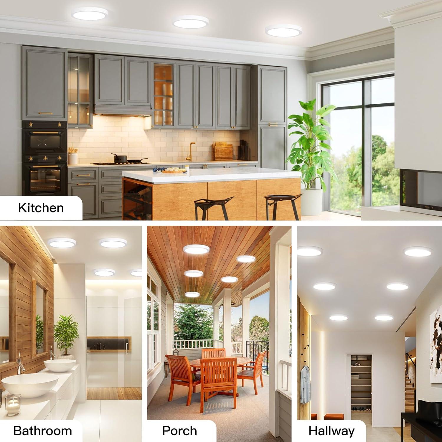 Luz de Techo LED Empotrada 15W 4000K Blanco Neutro - 4 Paquetes