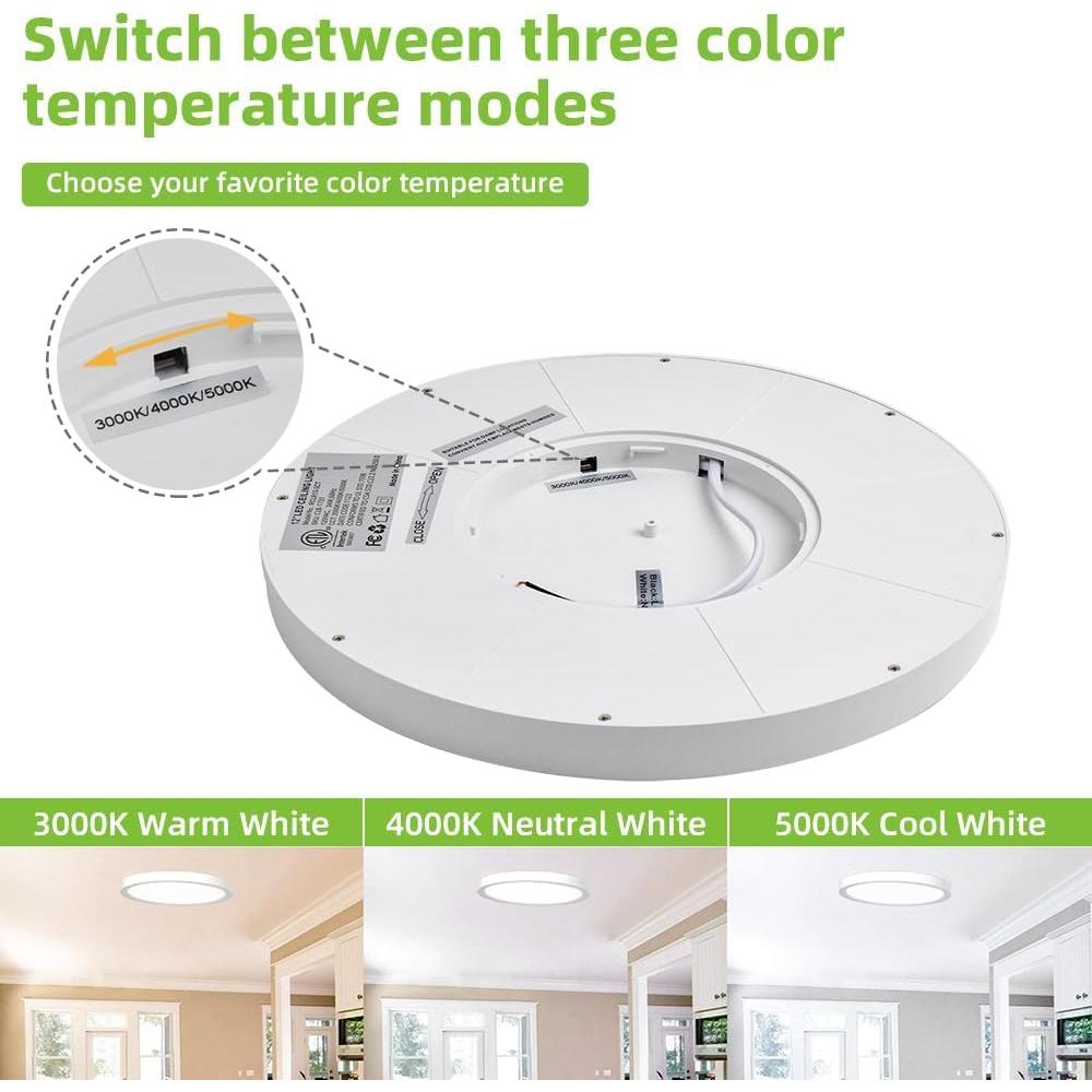 Luz de Techo LED Hykolity 30.48 cm 24W CCT Seleccionable