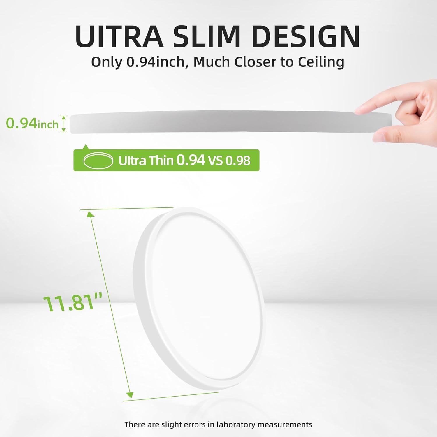 Luz de Techo LED Hykolity 30.48 cm 24W CCT Seleccionable