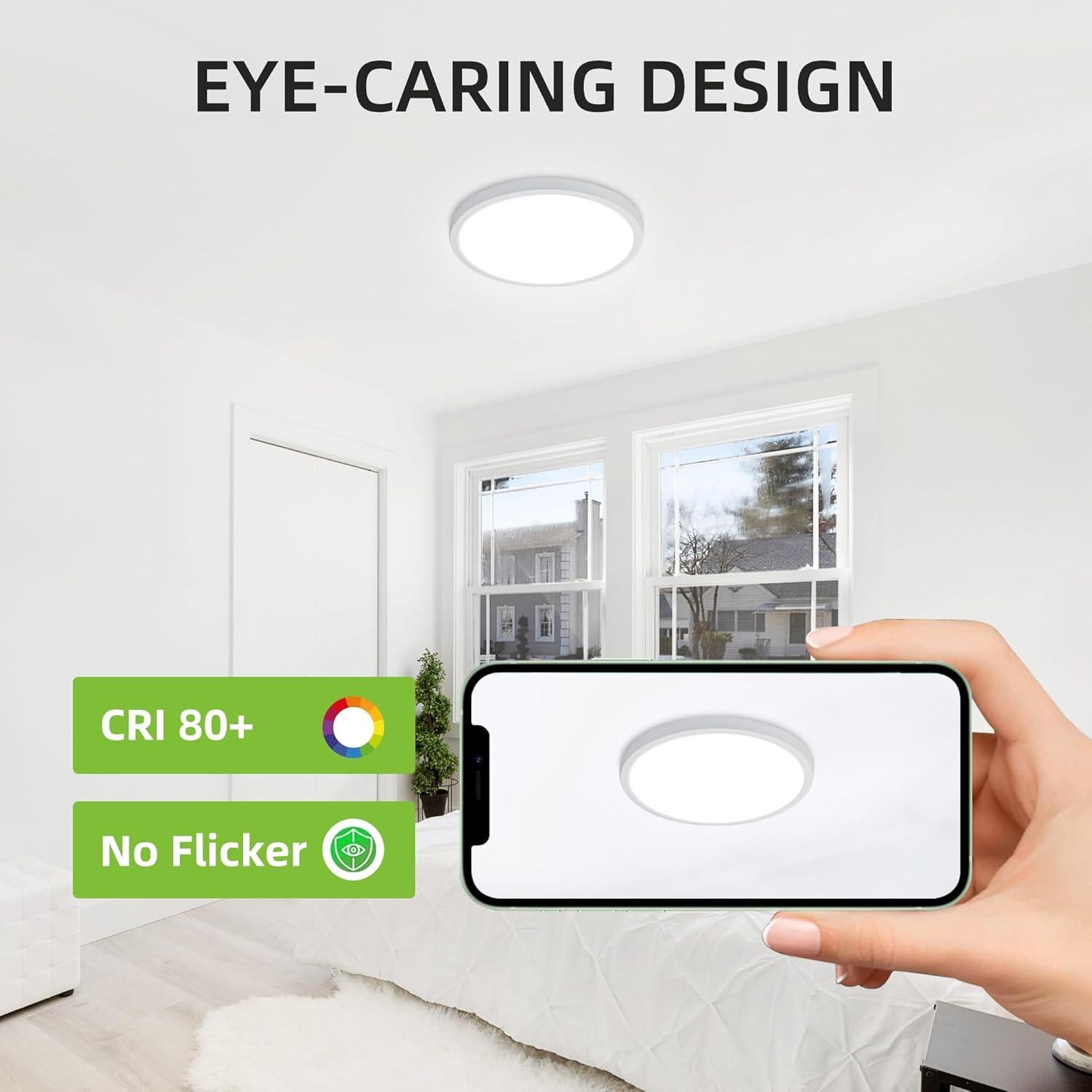 Luz de Techo LED Hykolity 30.48 cm 24W CCT Seleccionable