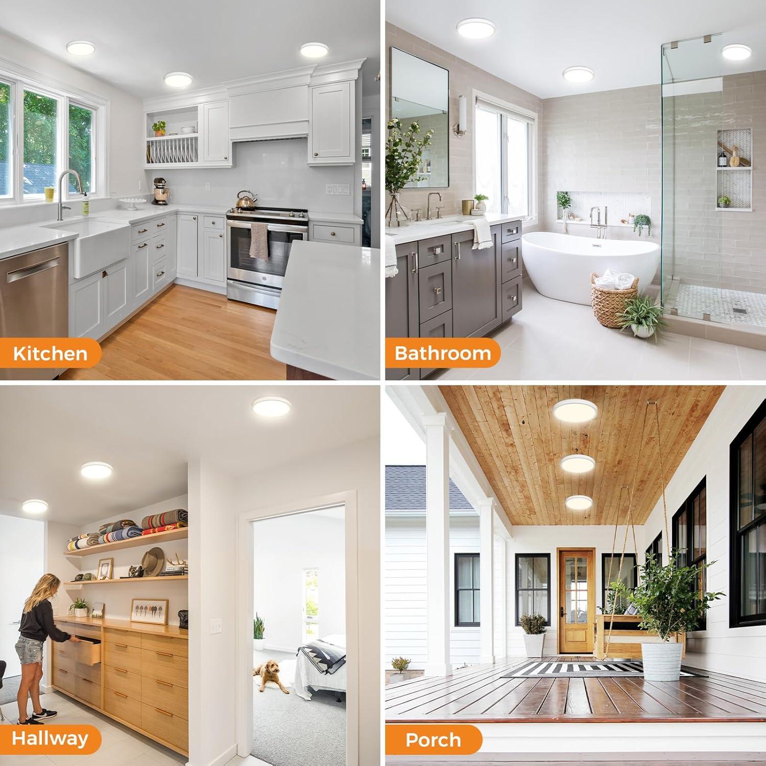 Aplique de Techo LED Slochi 15W 3000K-6500K 19.05cm Blanco