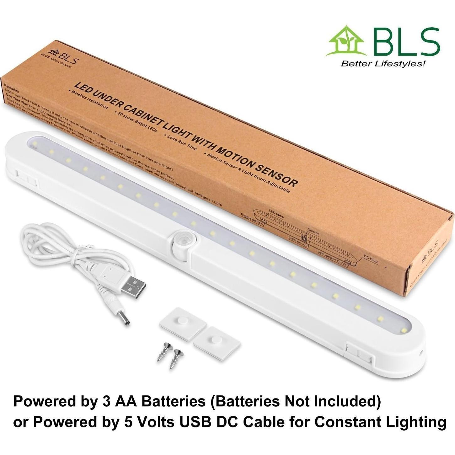 Luz LED Inalámbrica BLS T01L con Sensor de Movimiento 35.5cm