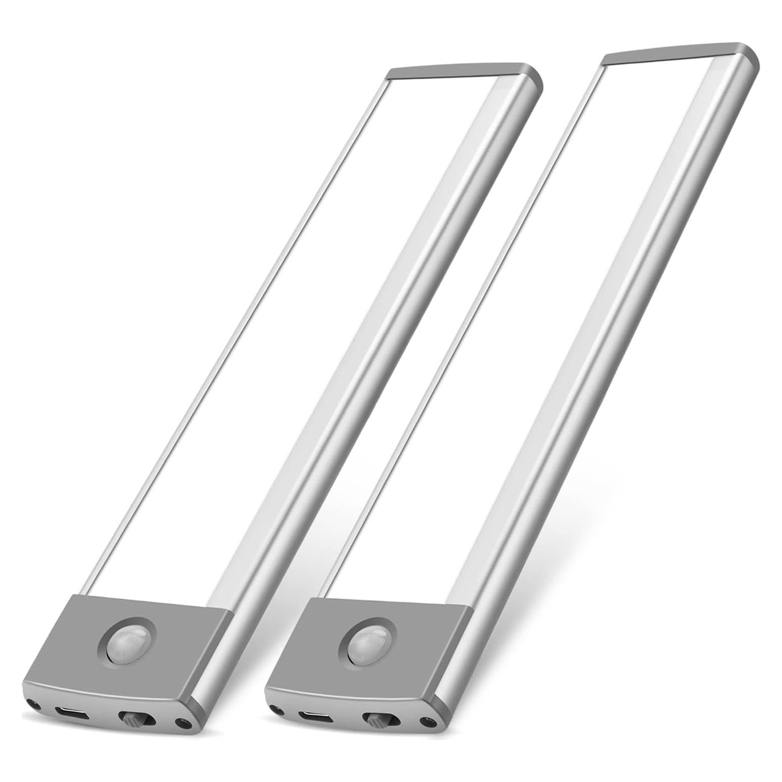 Luces LED Bajo Gabinete RXWL 30 LEDs Recargables USB 2Pack