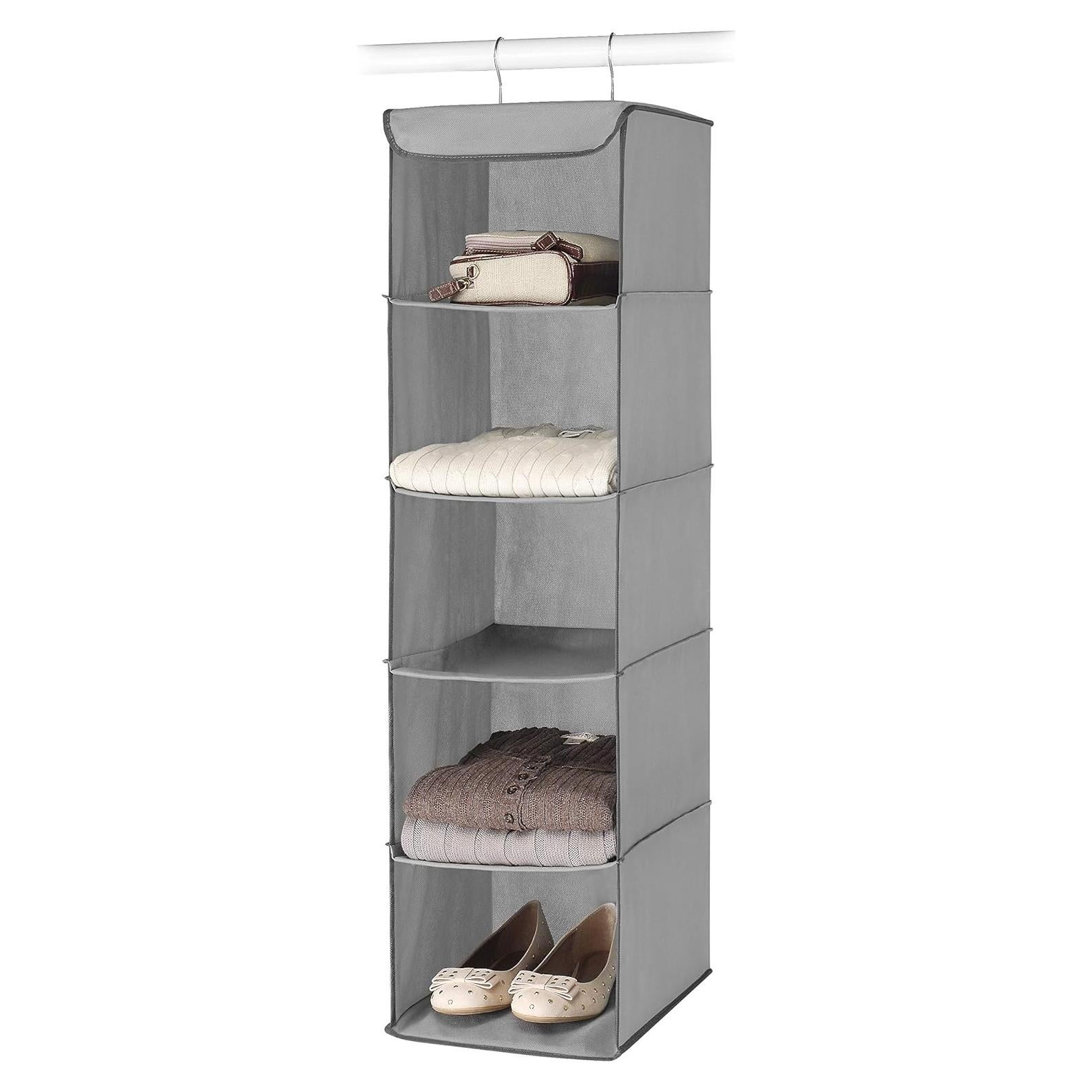 Organizador de Closet Whitmor 5 Secciones Metal Gris