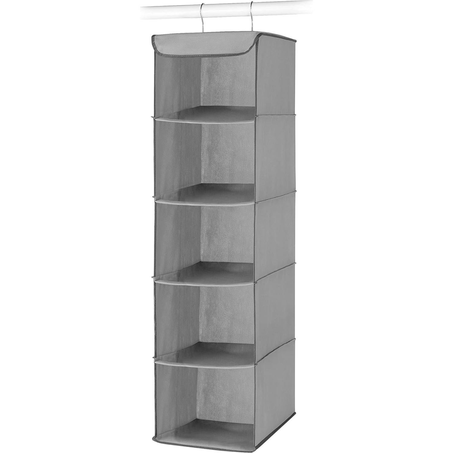Organizador de Closet Whitmor 5 Secciones Metal Gris