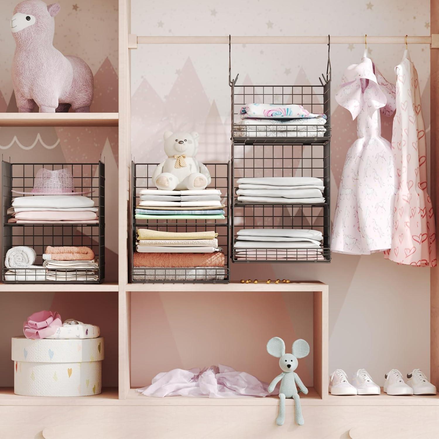 Organizador Colgante de Armario Yuyetuyo 5 Niveles Plegable