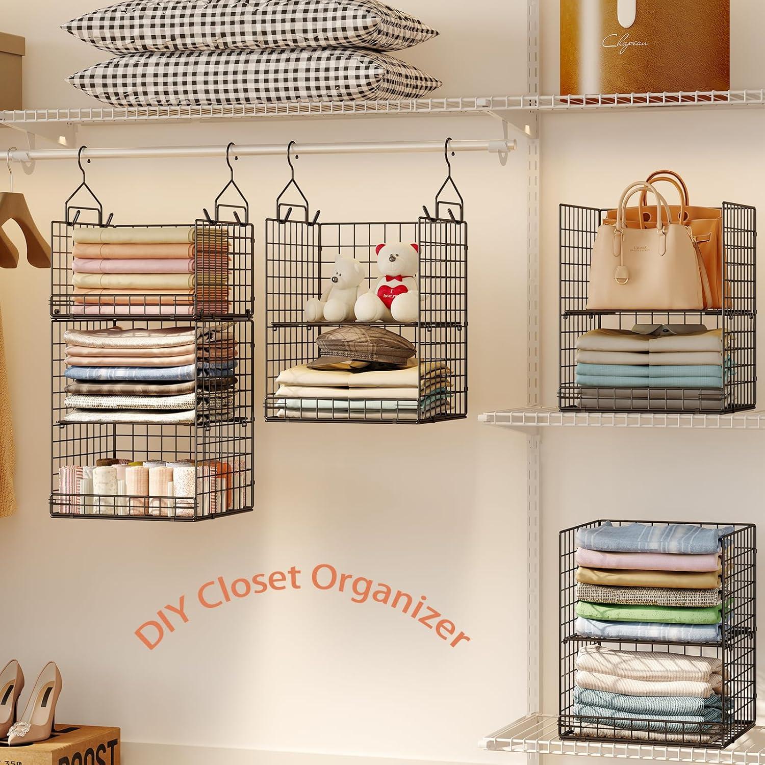 Organizador Colgante de Armario Yuyetuyo 5 Niveles Plegable