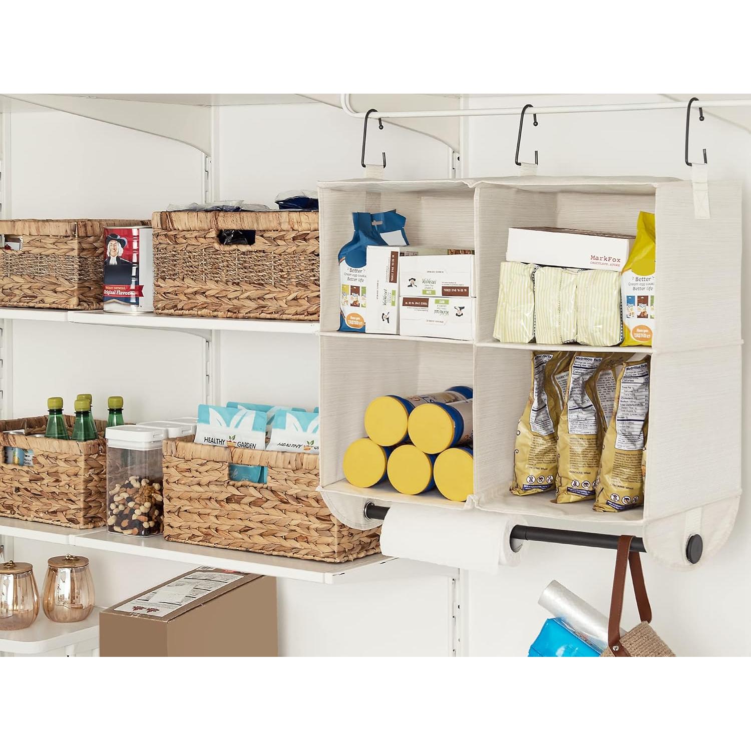 Organizador Colgante StorageWorks 4 Secciones Marfil y Blanco