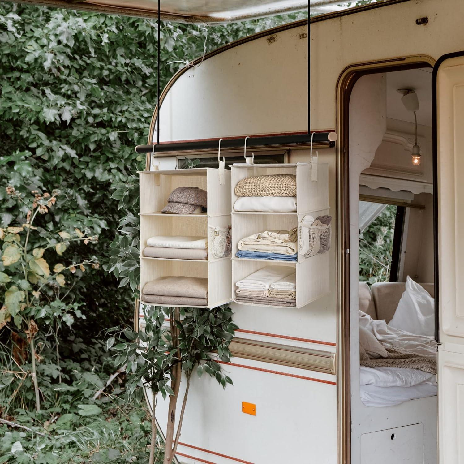 Organizador de Closet StorageWorks 6 Estantes Colgantes 30x30x122 cm