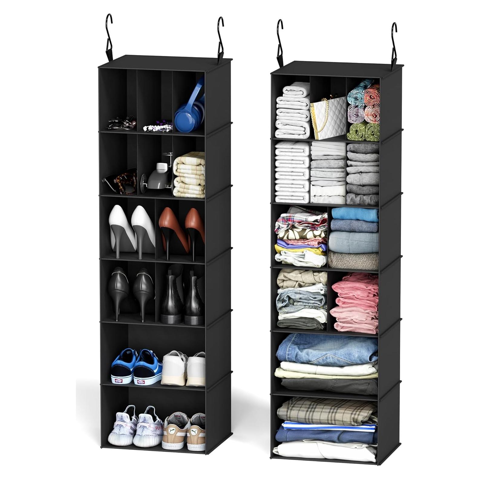 Organizador de Closet Colgante SpaceAid 2 Piezas 24 Compartimentos