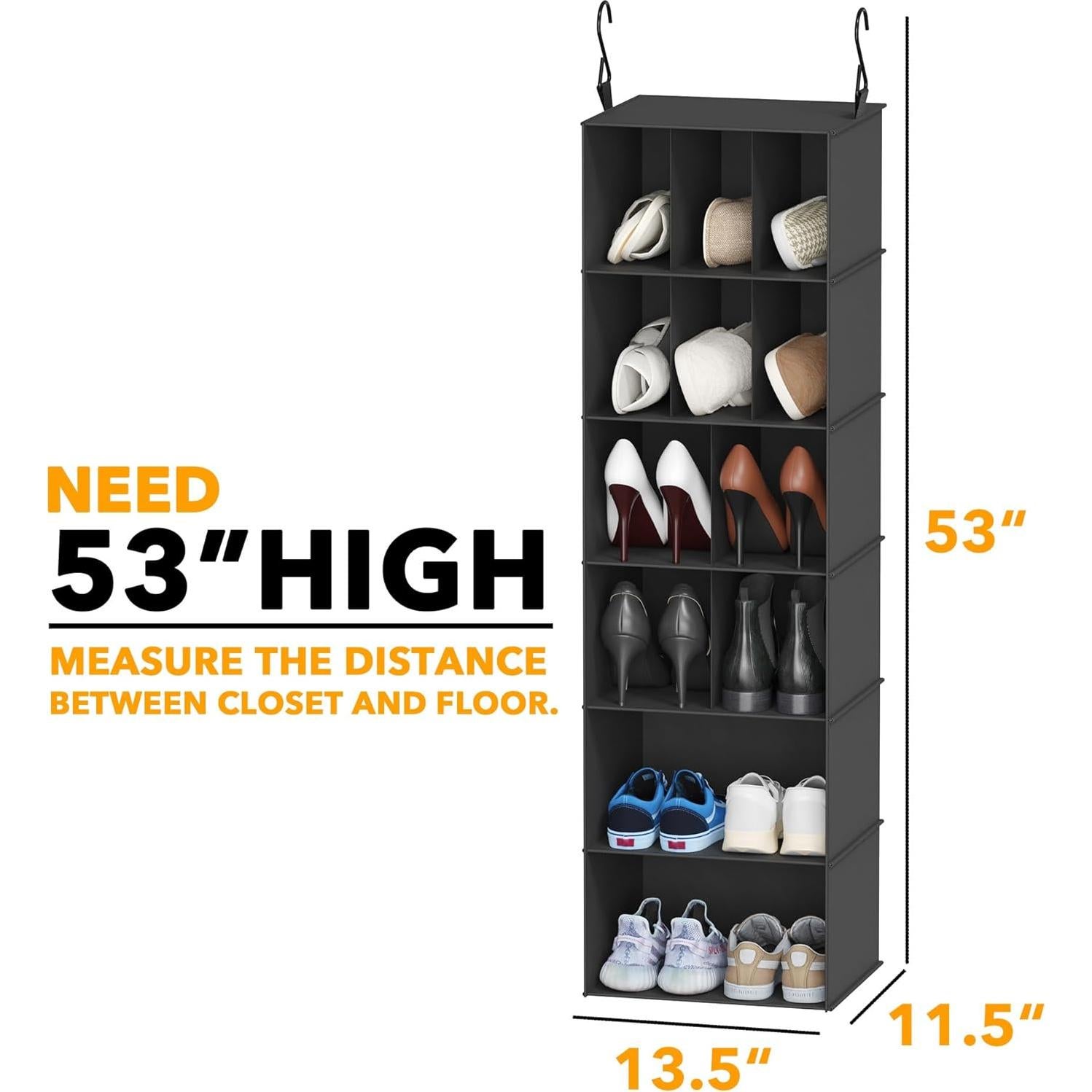 Organizador de Closet Colgante SpaceAid 2 Piezas 24 Compartimentos