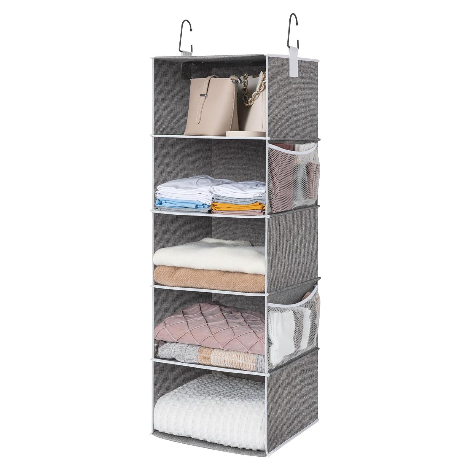 Estante Colgante StorageWorks 5 Estantes 33x38x120 cm Gris