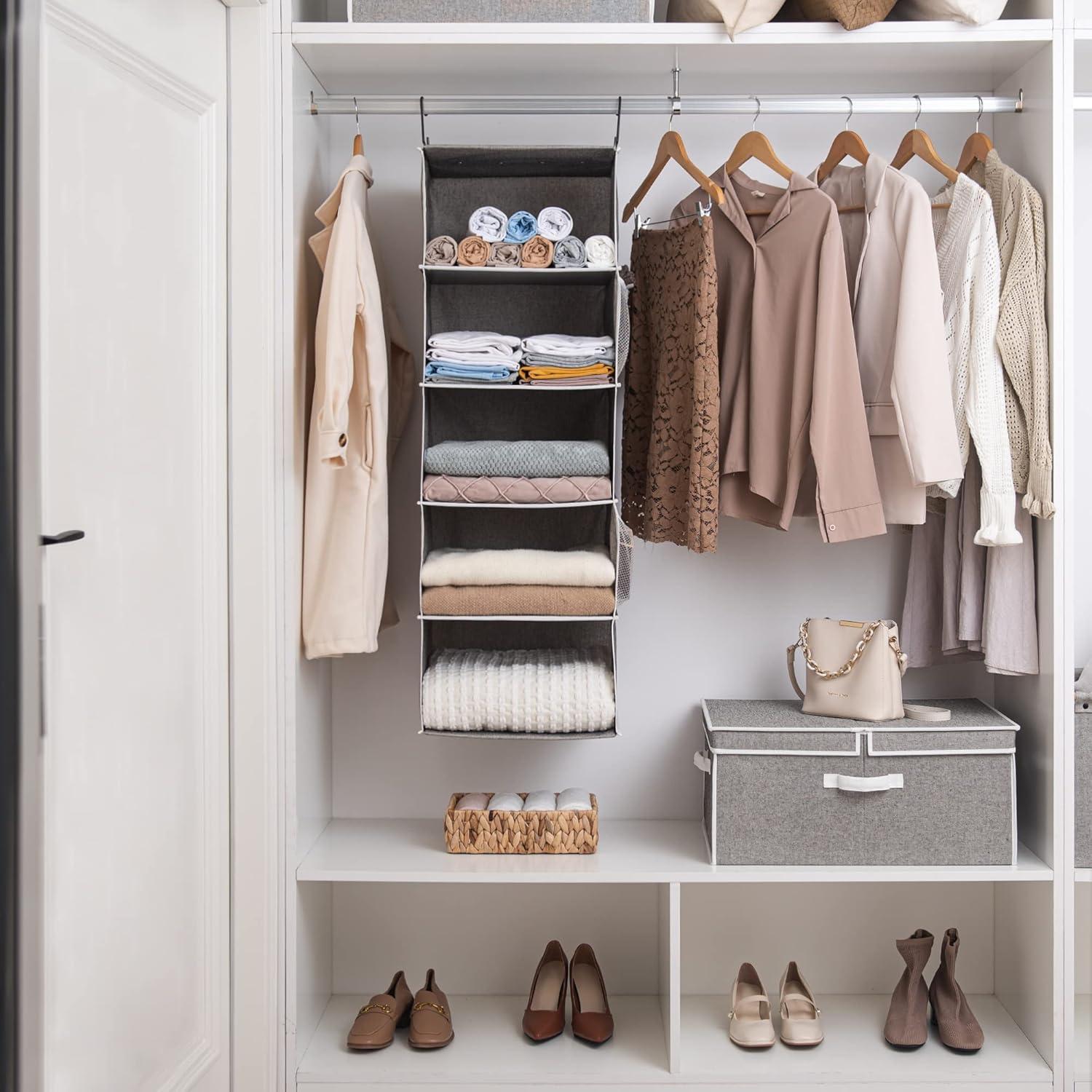 Estante Colgante StorageWorks 5 Estantes 33x38x120 cm Gris