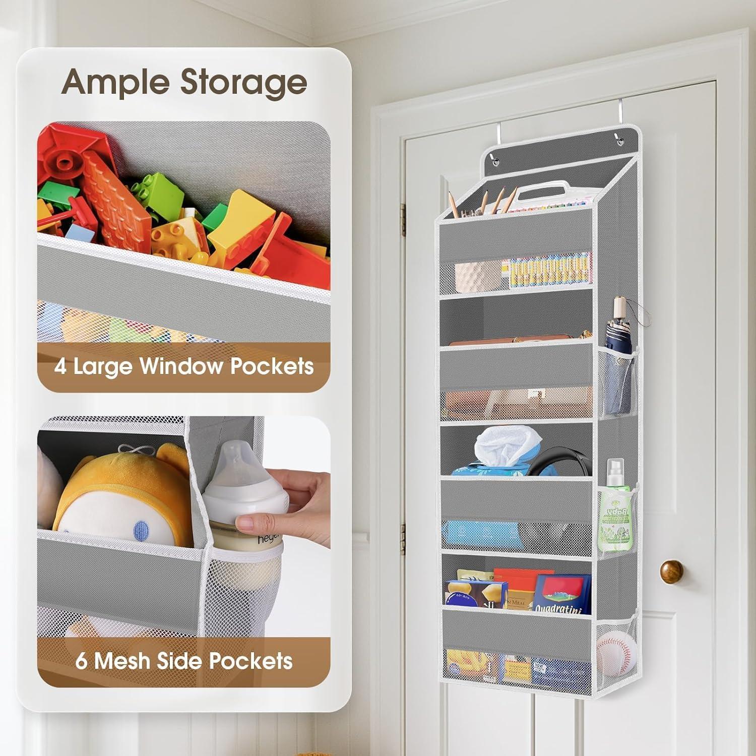 Organizador Colgante de Puerta SpaceHacks 4 Niveles 18kg Gris