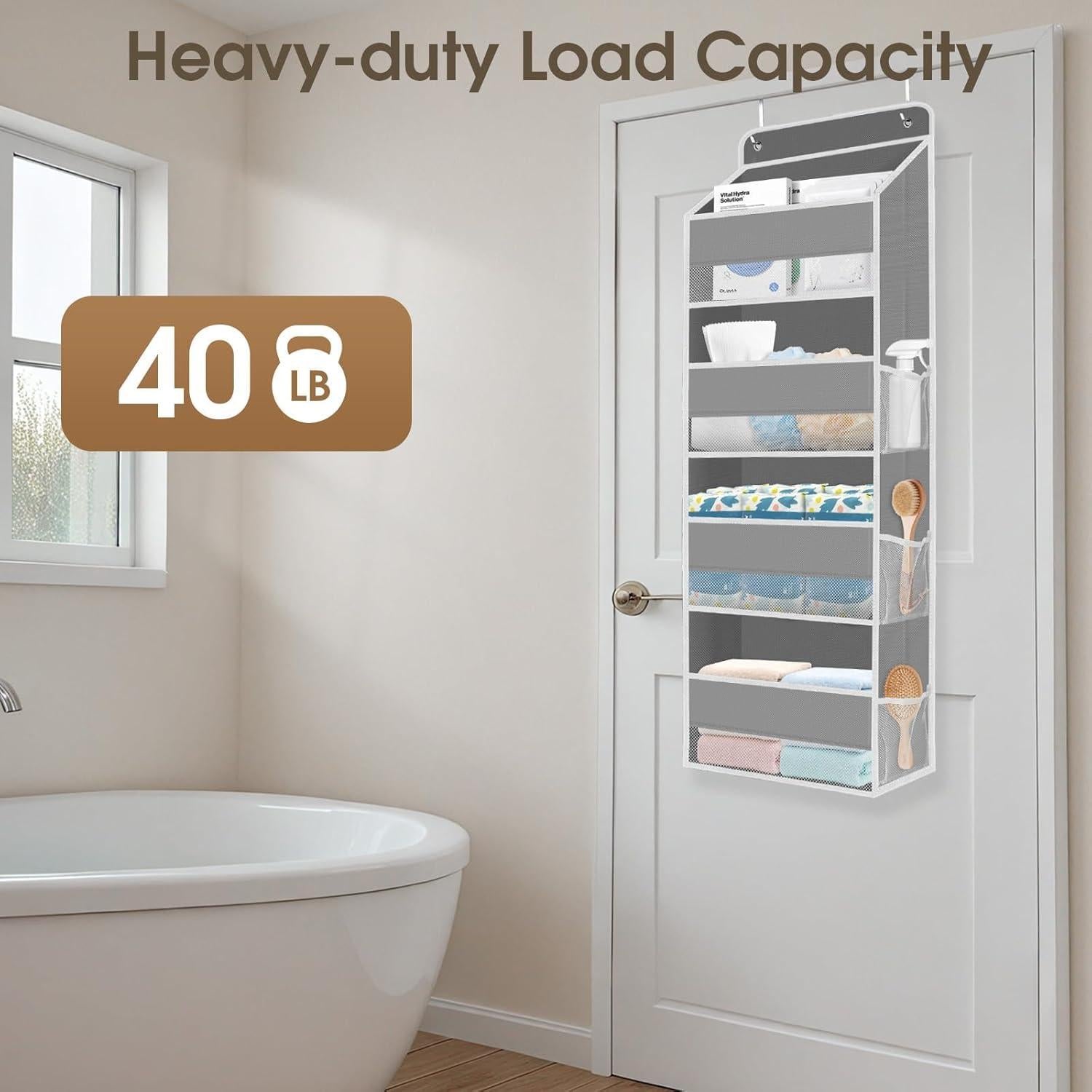 Organizador Colgante de Puerta SpaceHacks 4 Niveles 18kg Gris