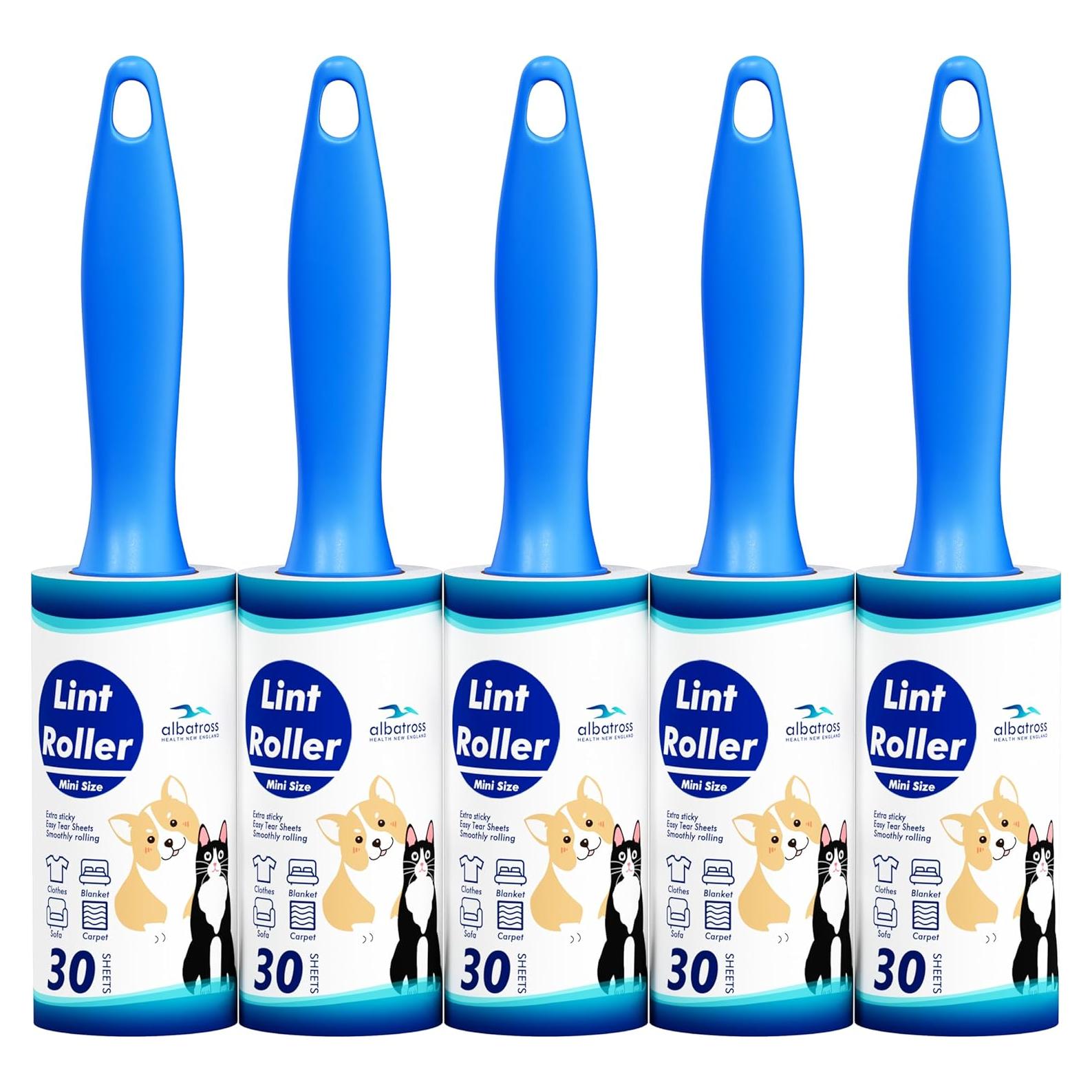 Rodillo Quitapelusas Portátil Albatross 150 Hojas Extra Pegajoso