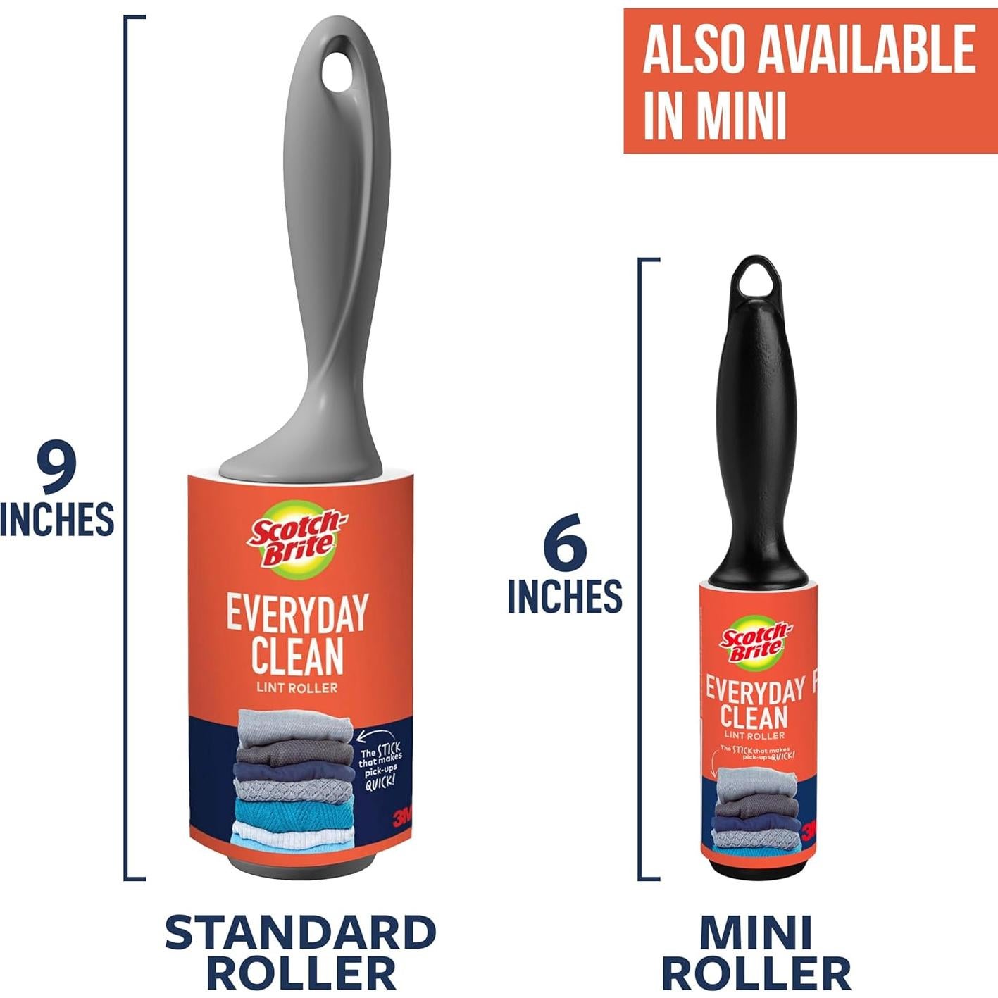 Rodillo Quitapelusas Scotch-Brite 300 Hojas Adhesivas