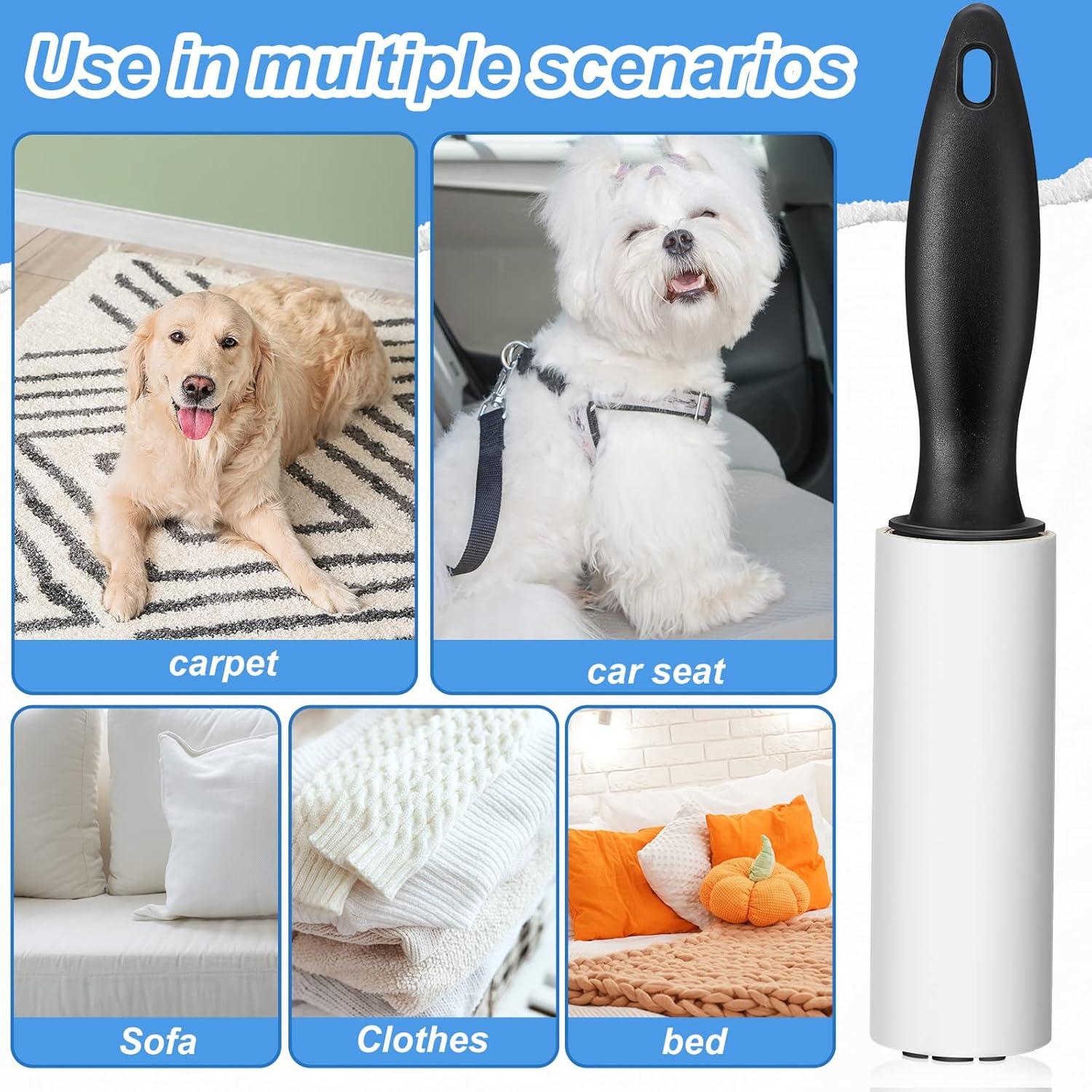 Rodillos Quitapelusas Zhehao 40 Paquetes 1200 Hojas Negro