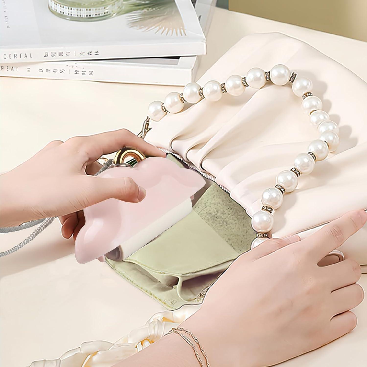 Mini Rodillo Quitapelusas Nokiils Rosa Portátil 150 Hojas