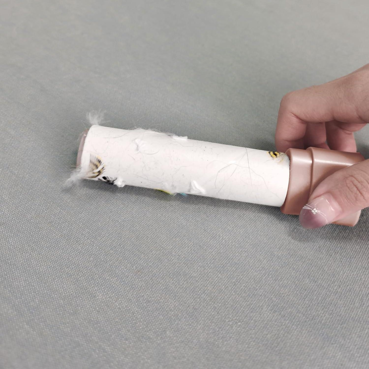 Mini Rodillo Quitapelusas MINGRACE Rosa Pastel 40 Hojas