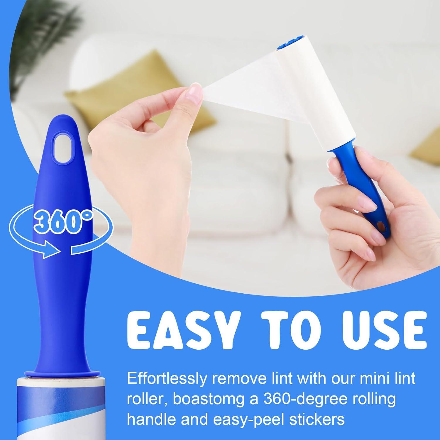 Hushee Mini Rodillos Quitapelusas 20 Pcs 600 Hojas Viaje