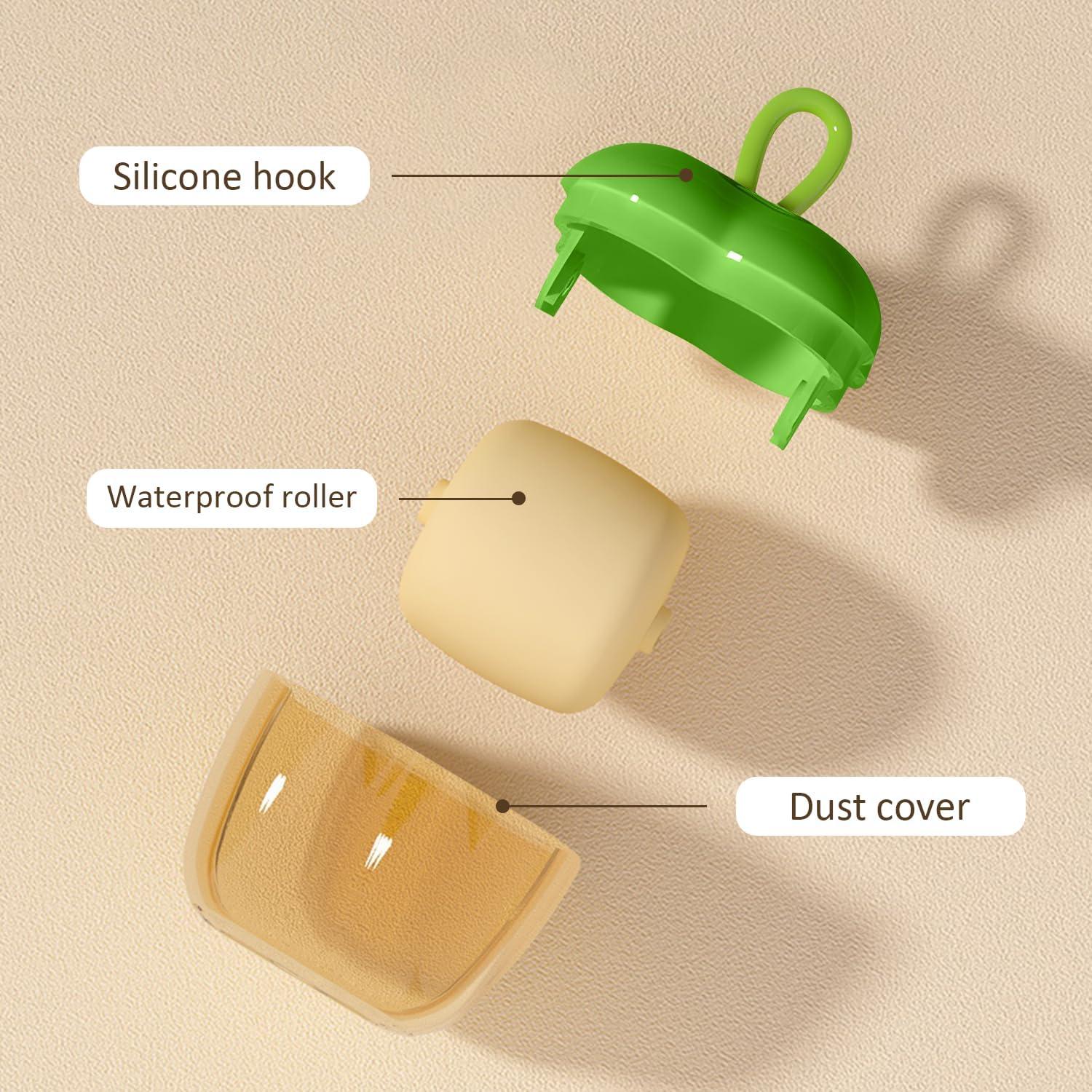 Rodillo Quitapelusas Reutilizable EQUNROY Mini Portátil Verde y Rojo