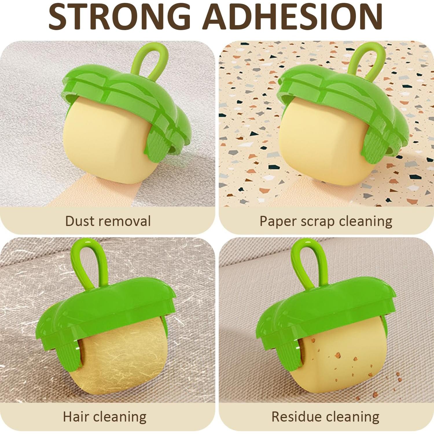 Rodillo Quitapelusas Reutilizable EQUNROY Mini Portátil Verde y Rojo