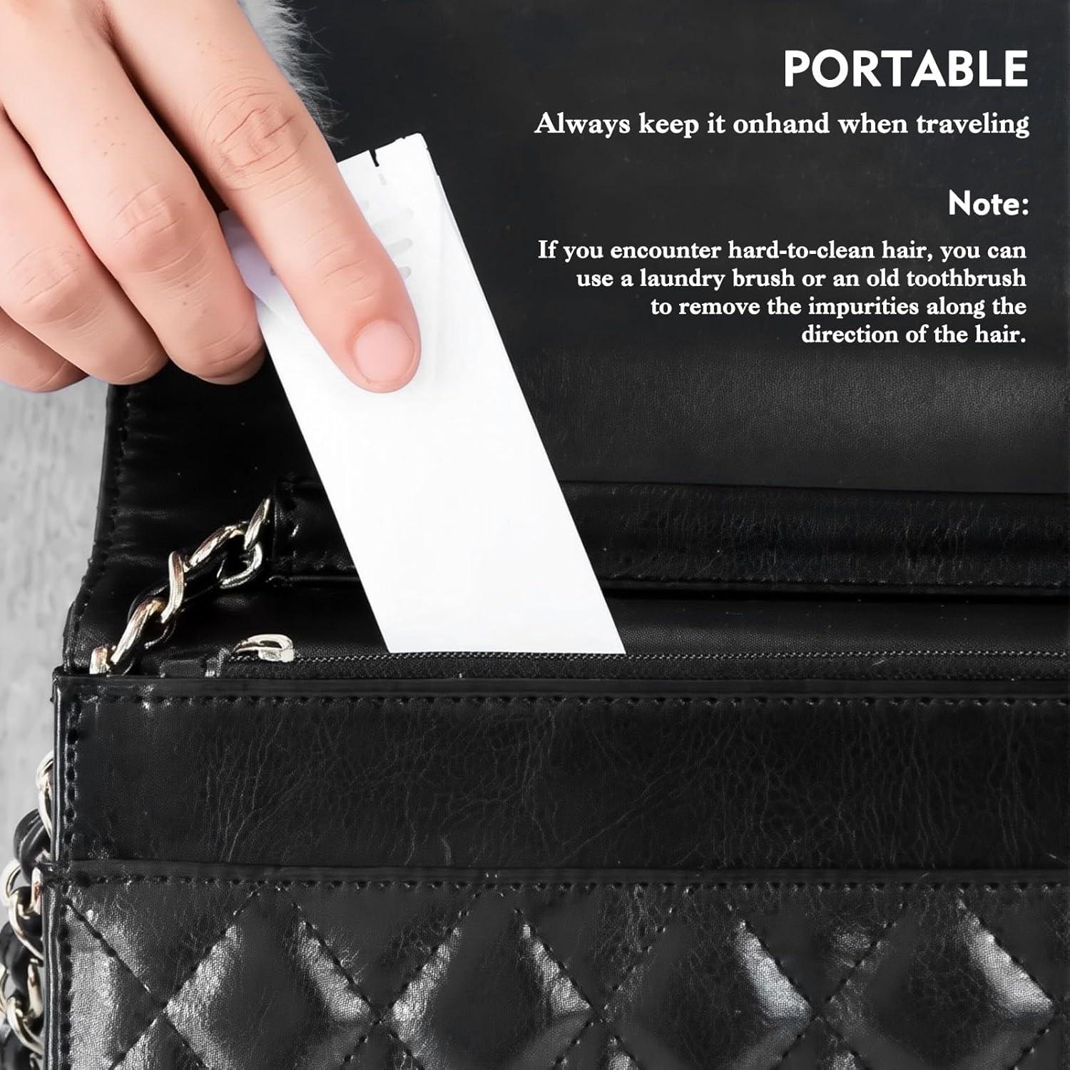 Cepillos de Lint Plegables Kerros 4-Pack - 2 Blancos y 2 Negros