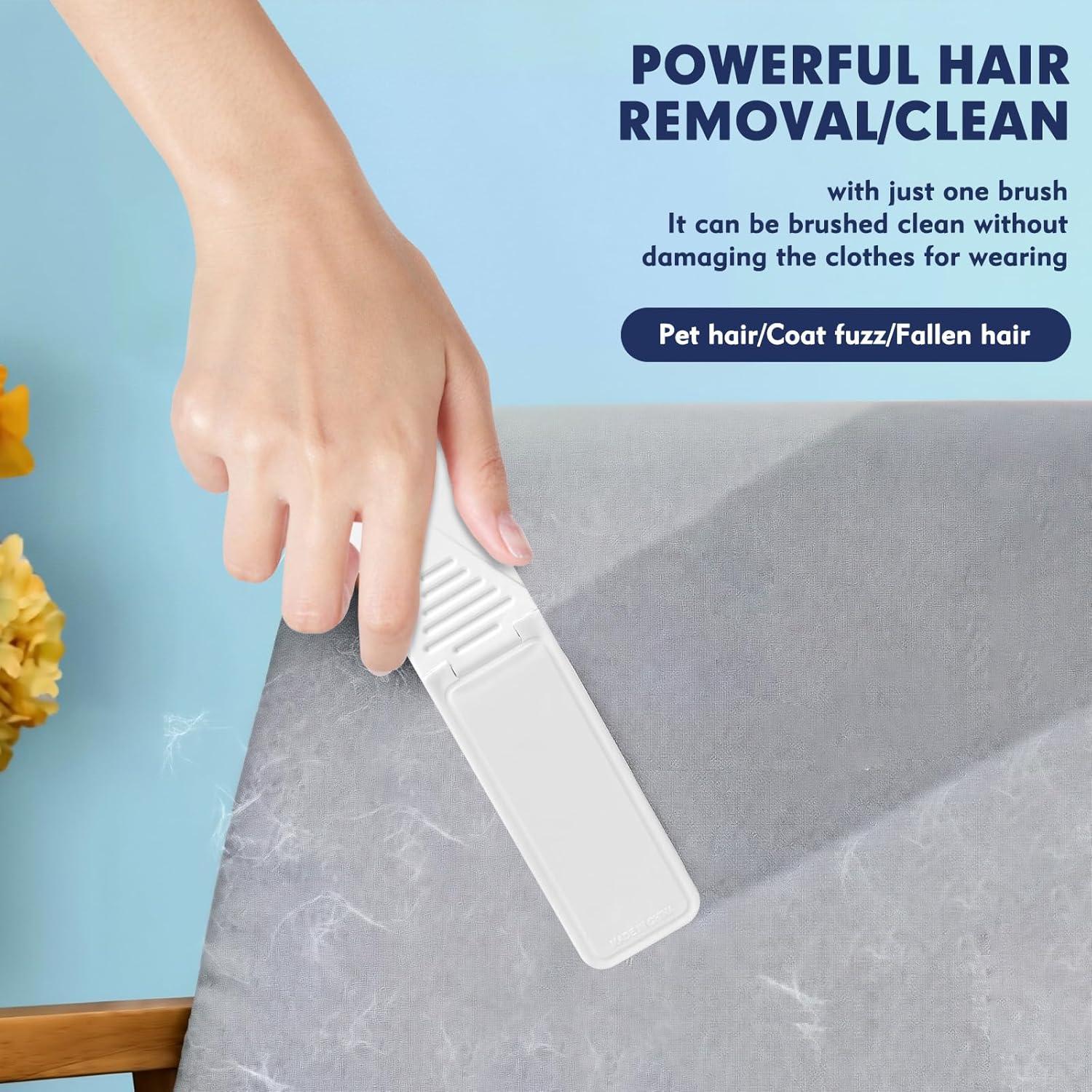 Cepillos de Lint Plegables Kerros 4-Pack - 2 Blancos y 2 Negros