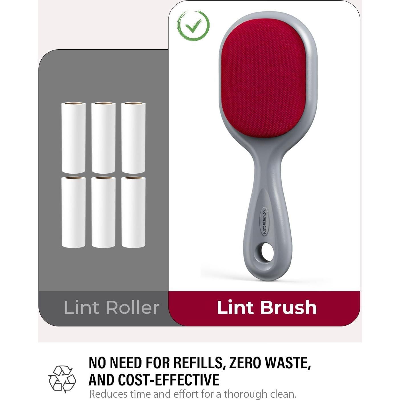 Cepillo de Pelusa Doble Cara VASSON para Ropa y Muebles