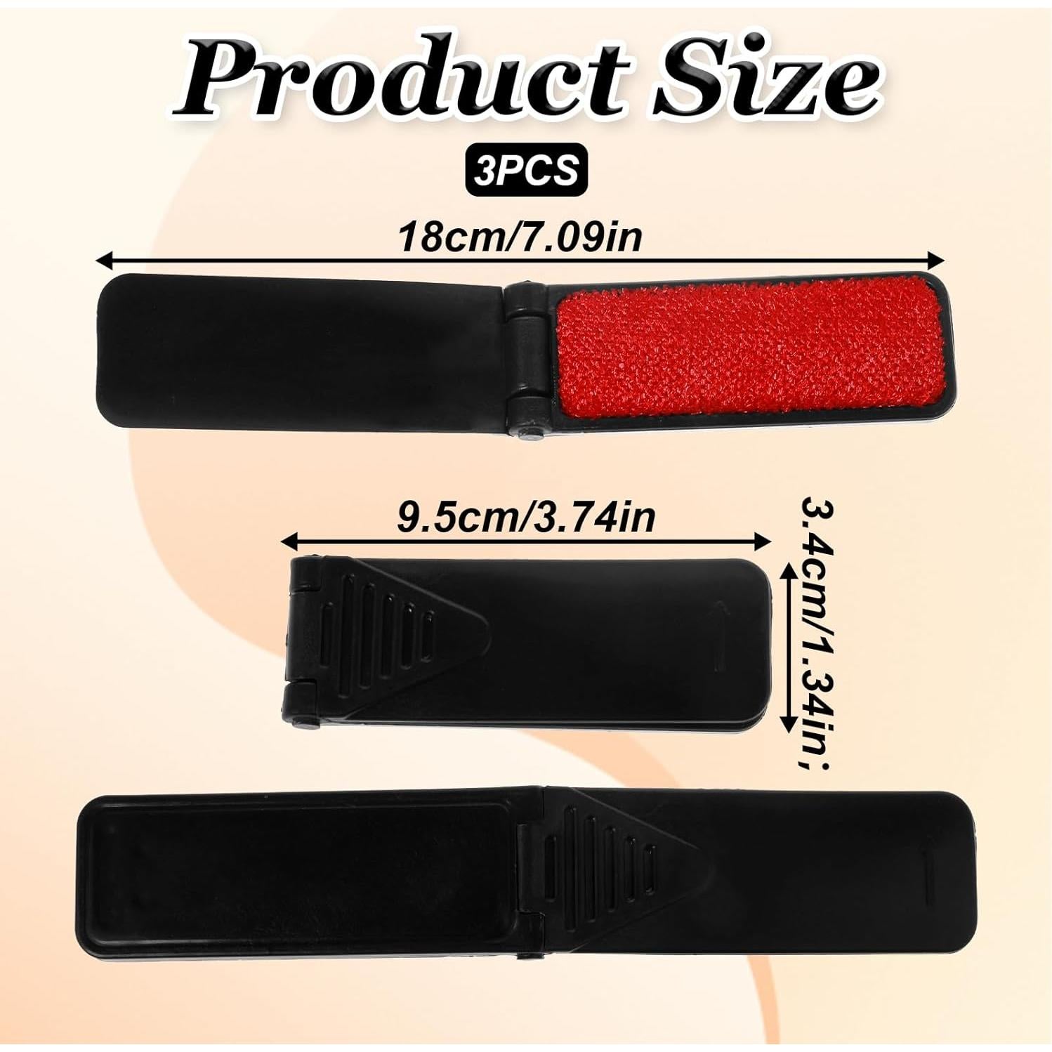 3 Cepillos Plegables para Pelusa de Ropa YQQYG - Portátiles
