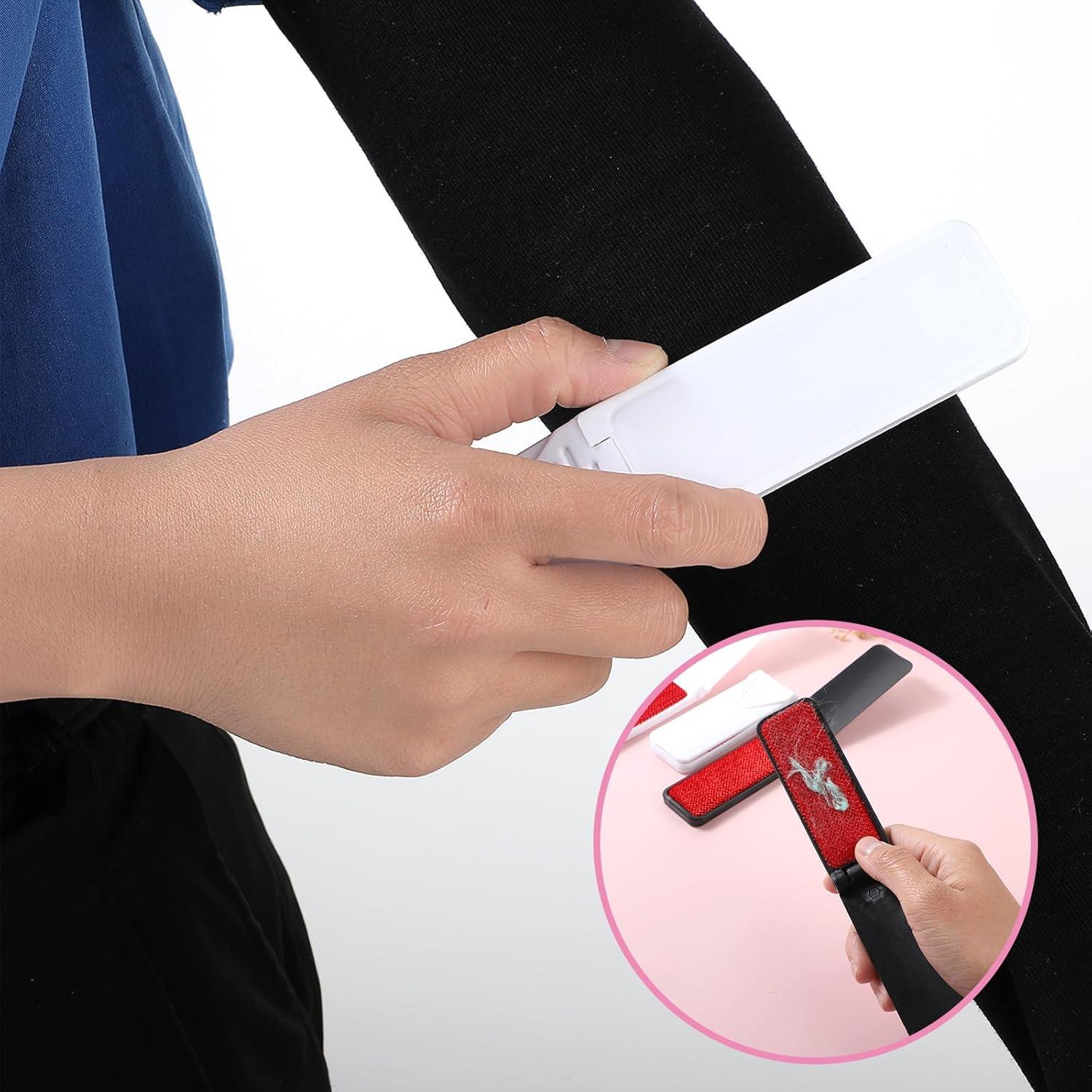 4 Cepillos Quitapelusas Portátiles Plegables Mabor 9.6cm