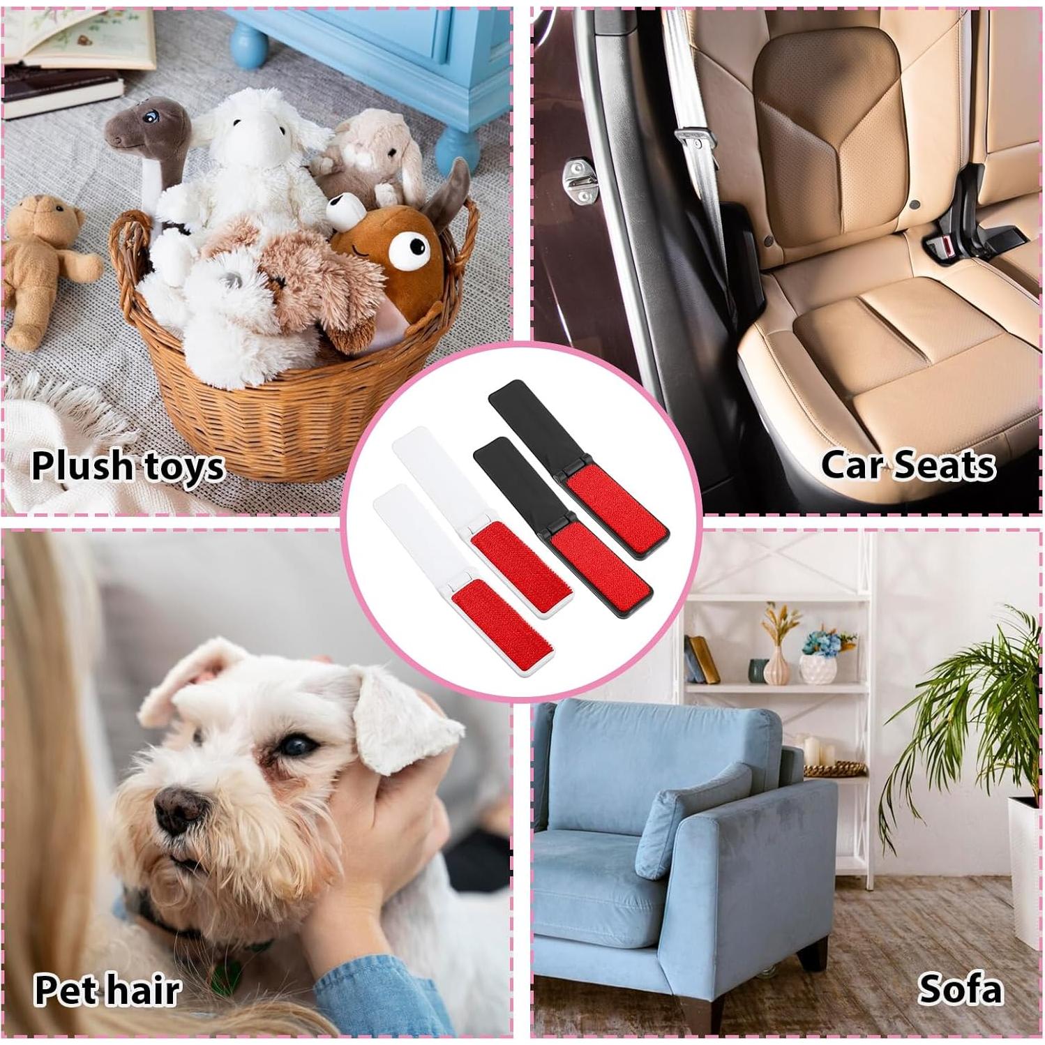 4 Cepillos Quitapelusas Portátiles Plegables Mabor 9.6cm