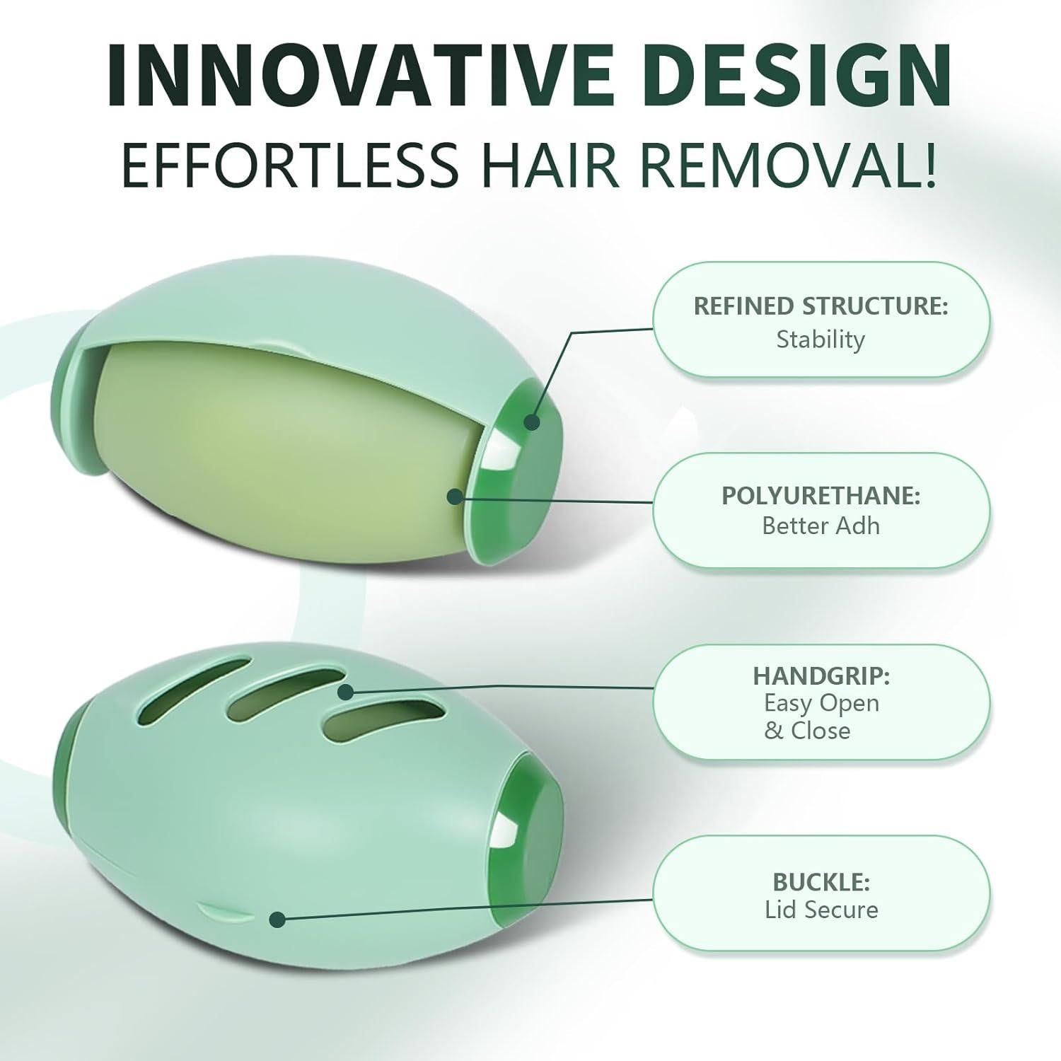 Rodillo de Pelusa Reutilizable Nyosye Verde Aguamarina 6.5x10cm