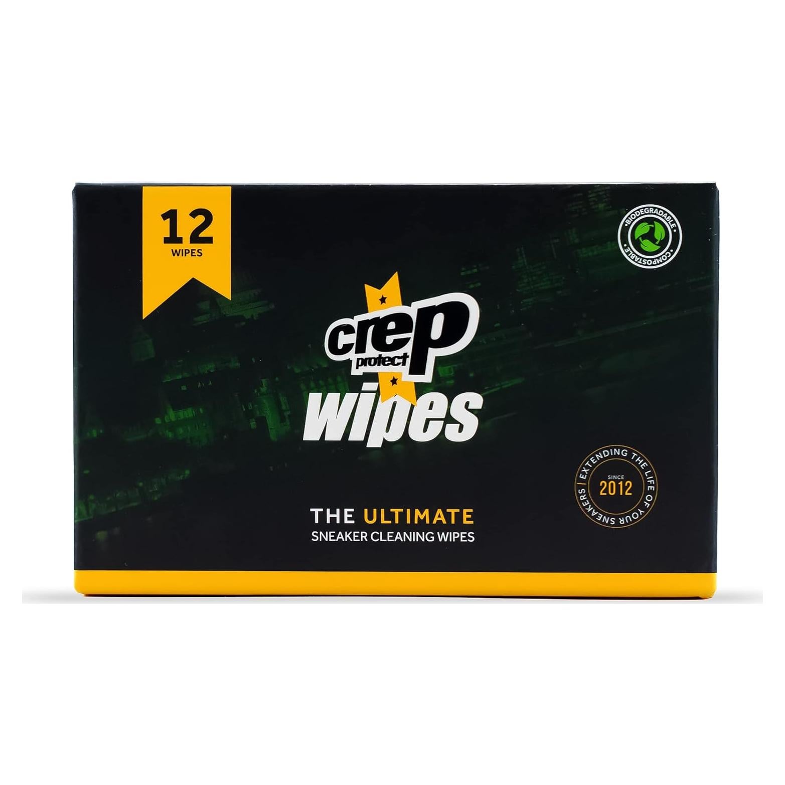 Toallitas de limpieza biodegradables Crep Protect - 12 unidades