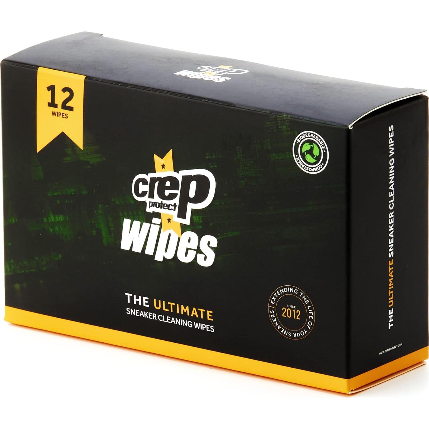 Toallitas de limpieza biodegradables Crep Protect - 12 unidades