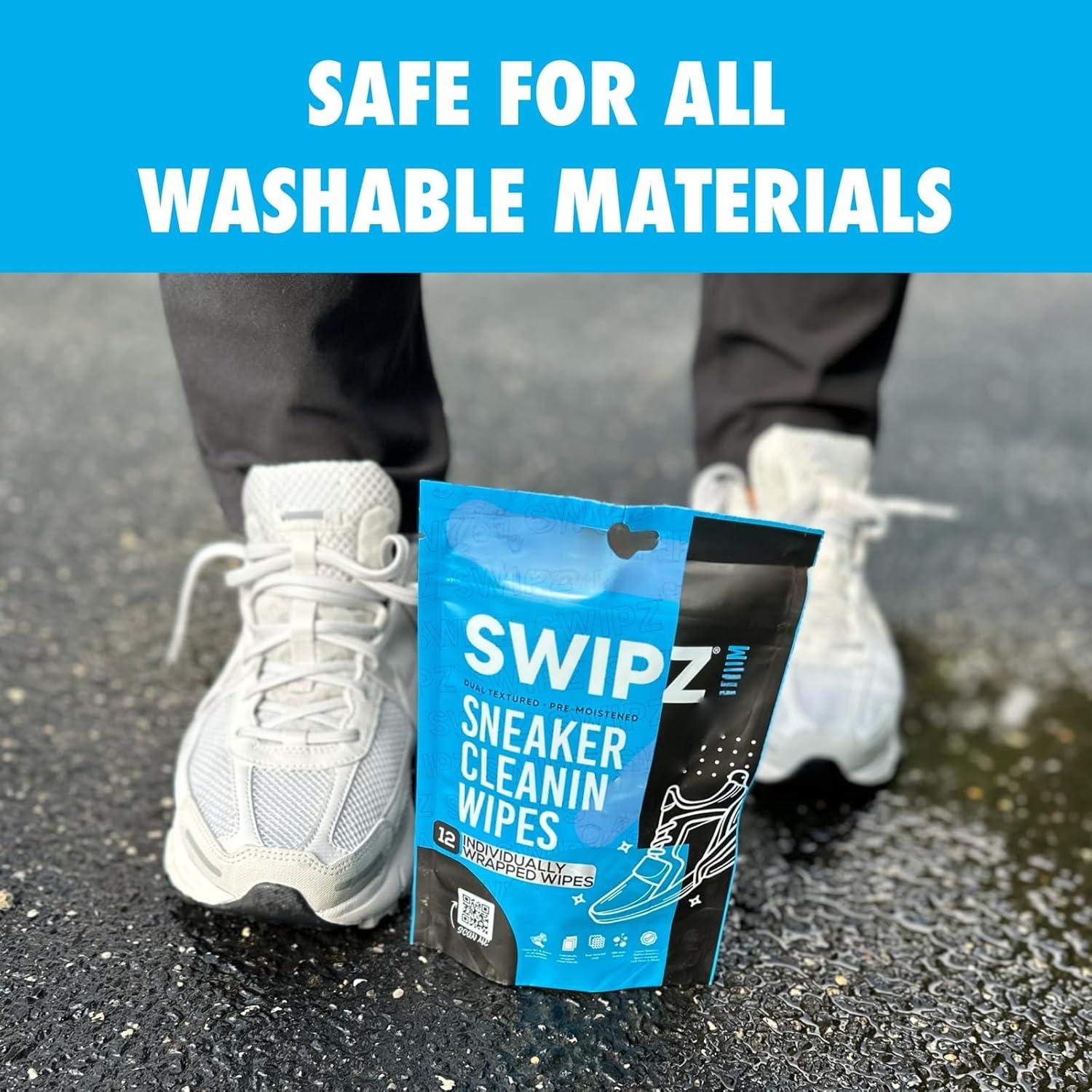 Toallitas limpiadoras Swipz para zapatillas - 12 unidades