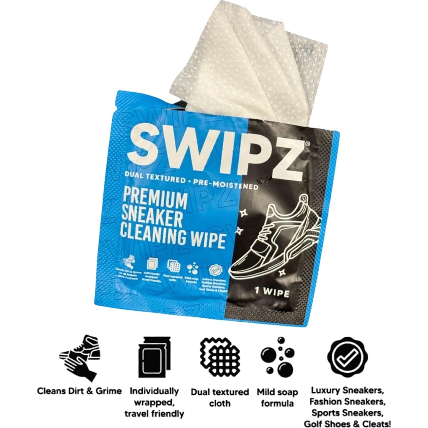 Toallitas limpiadoras Swipz para zapatillas - 12 unidades