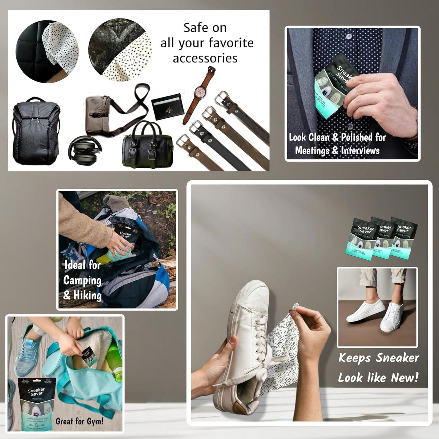 20 Toallitas de Limpieza Rápida ALAZCO para Zapatos - Viaje TSA