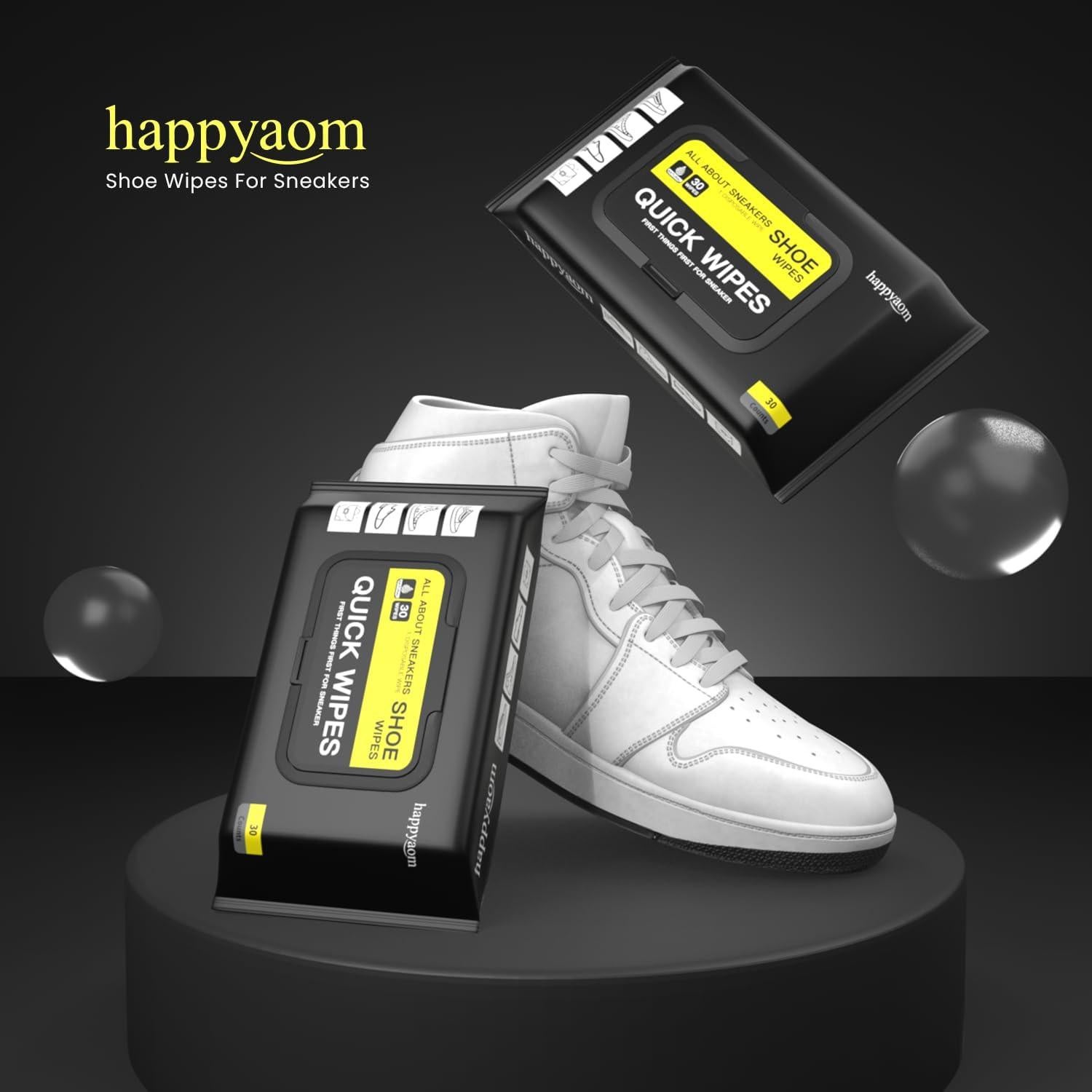 Paquete de 120 Toallitas de Limpieza para Zapatos Happyaom