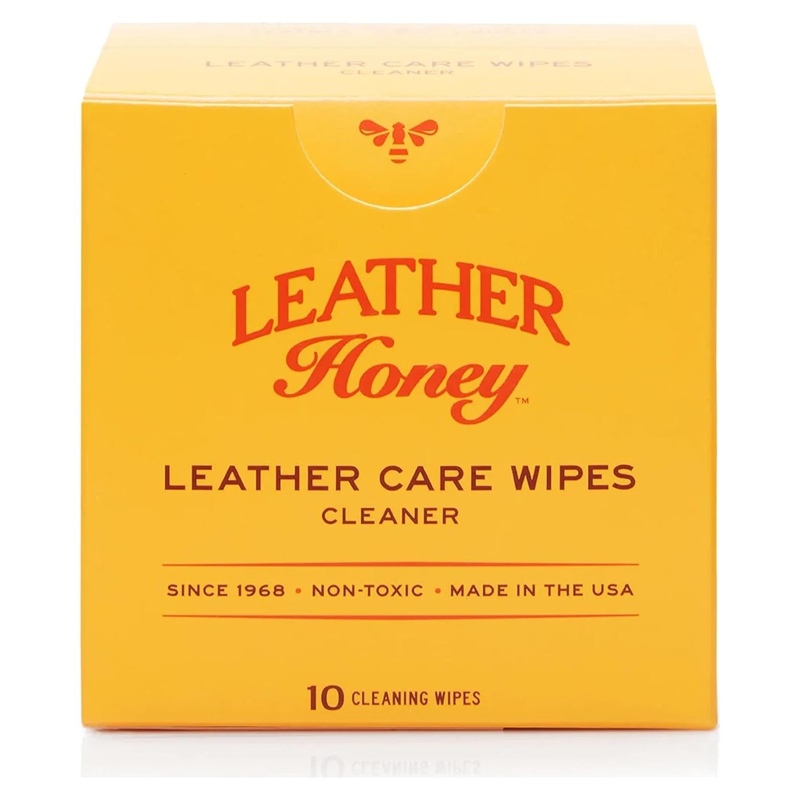 Toallitas Limpiadoras de Cuero Leather Honey - 10 Unidades