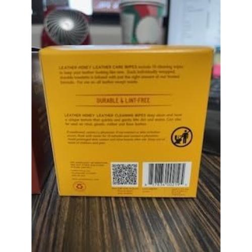 Toallitas Limpiadoras de Cuero Leather Honey - 10 Unidades