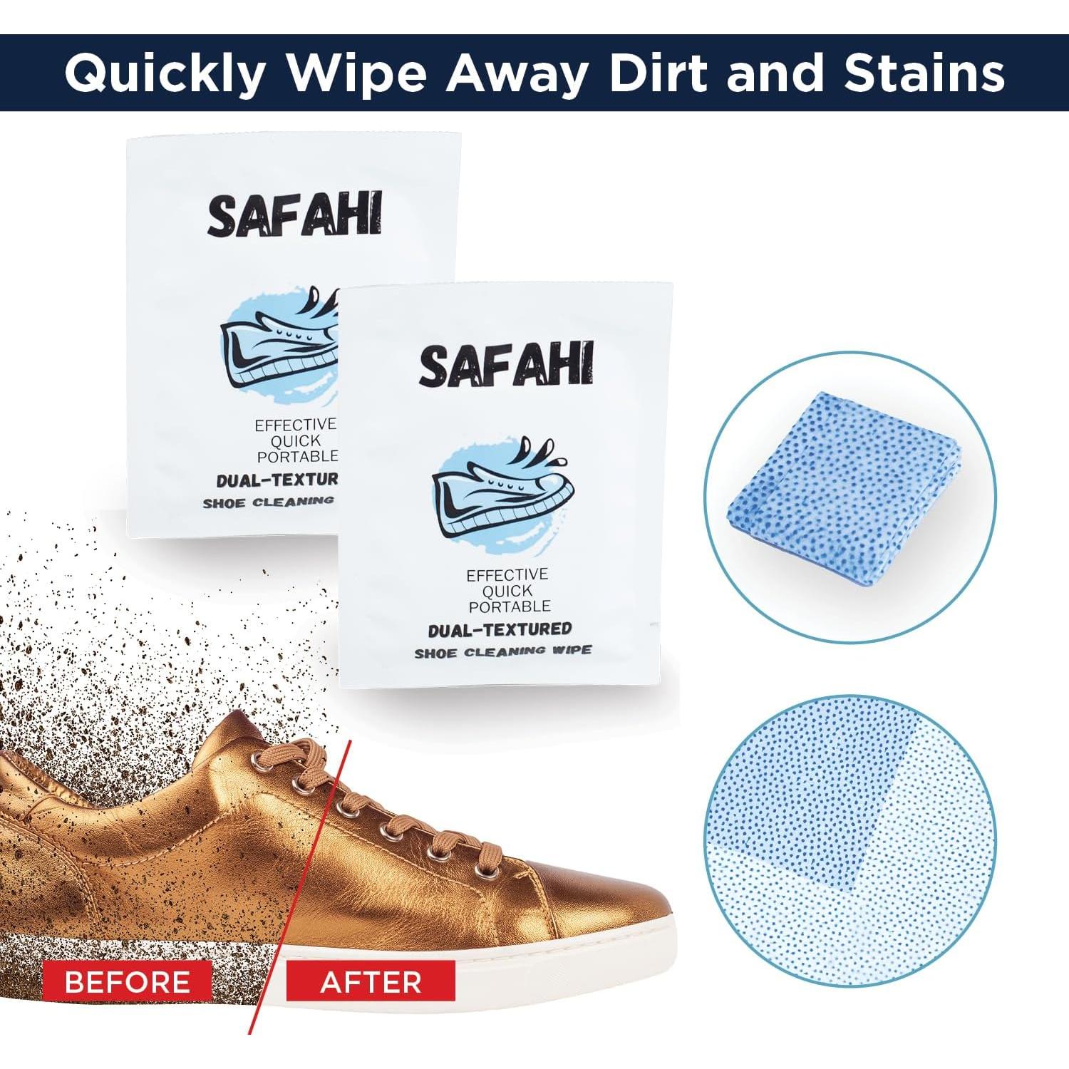 Toallitas desechables para zapatos Safahi, 30 unidades, limpieza rápida