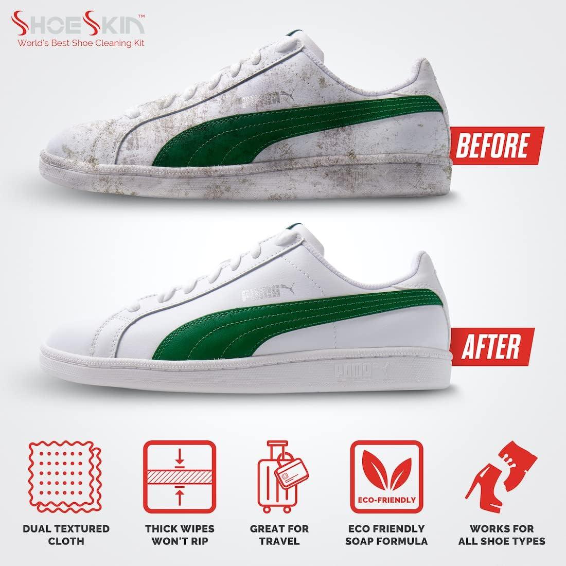 Toallitas Limpiadoras de Zapatos ShoeSkin - 30 Unidades